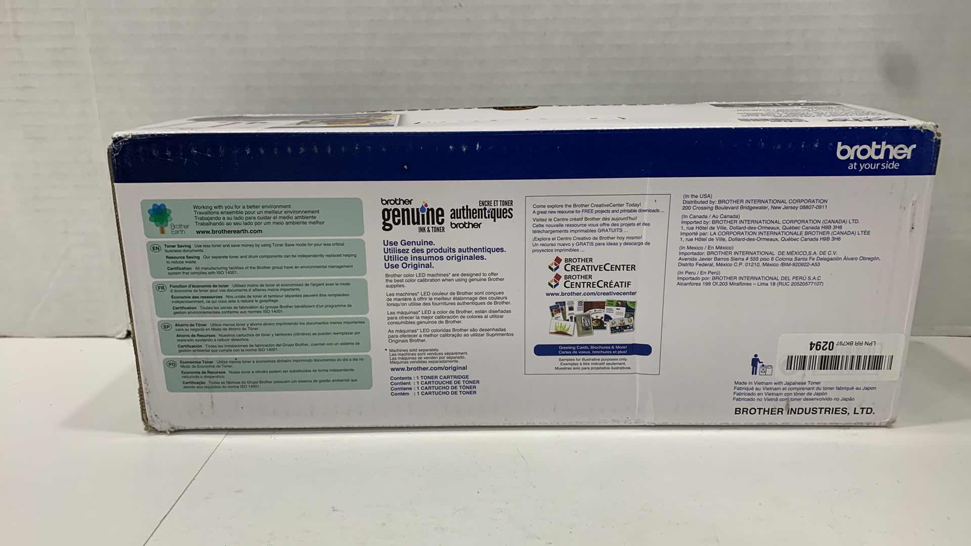 Photo 1 of BROTHER COLOR TONER CARTRIDGE TN-221 BK