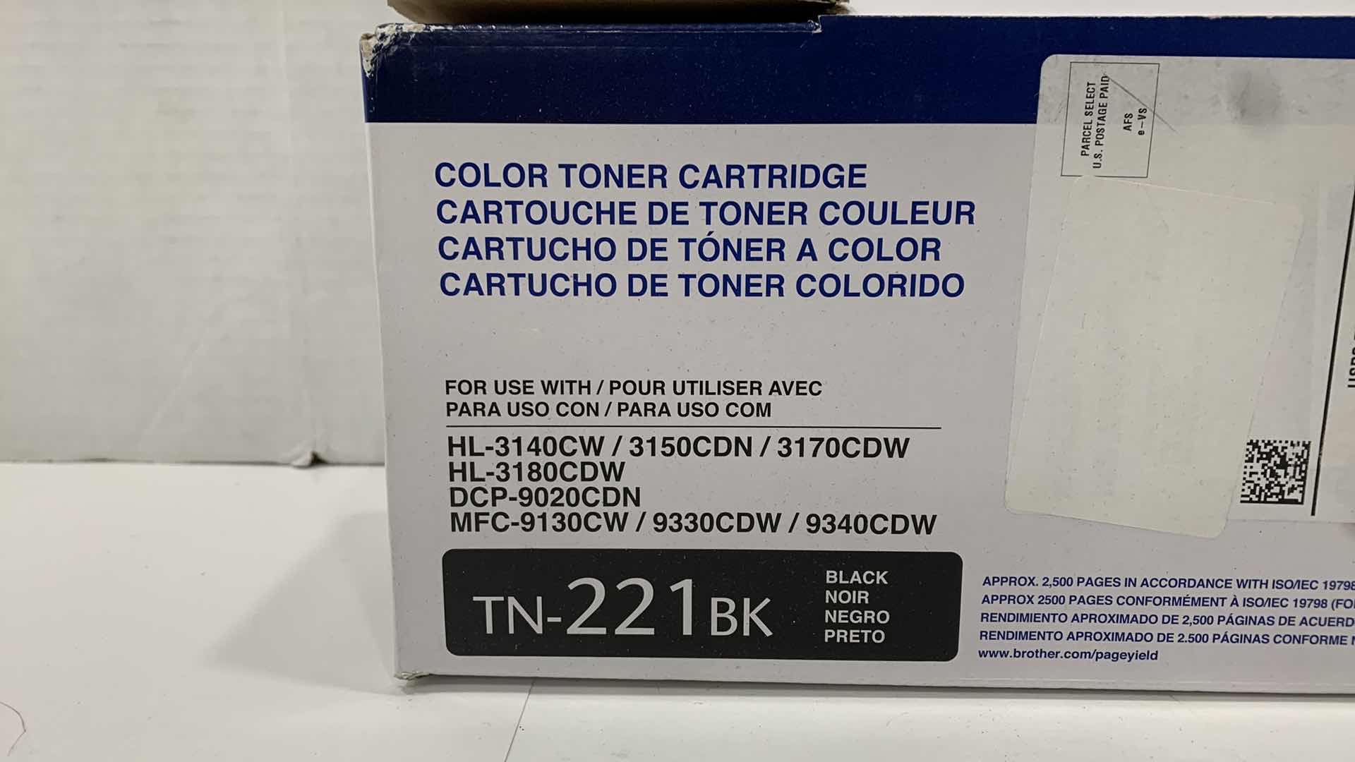 Photo 1 of BROTHER COLOR TONER CARTRIDGE TN-221 BK