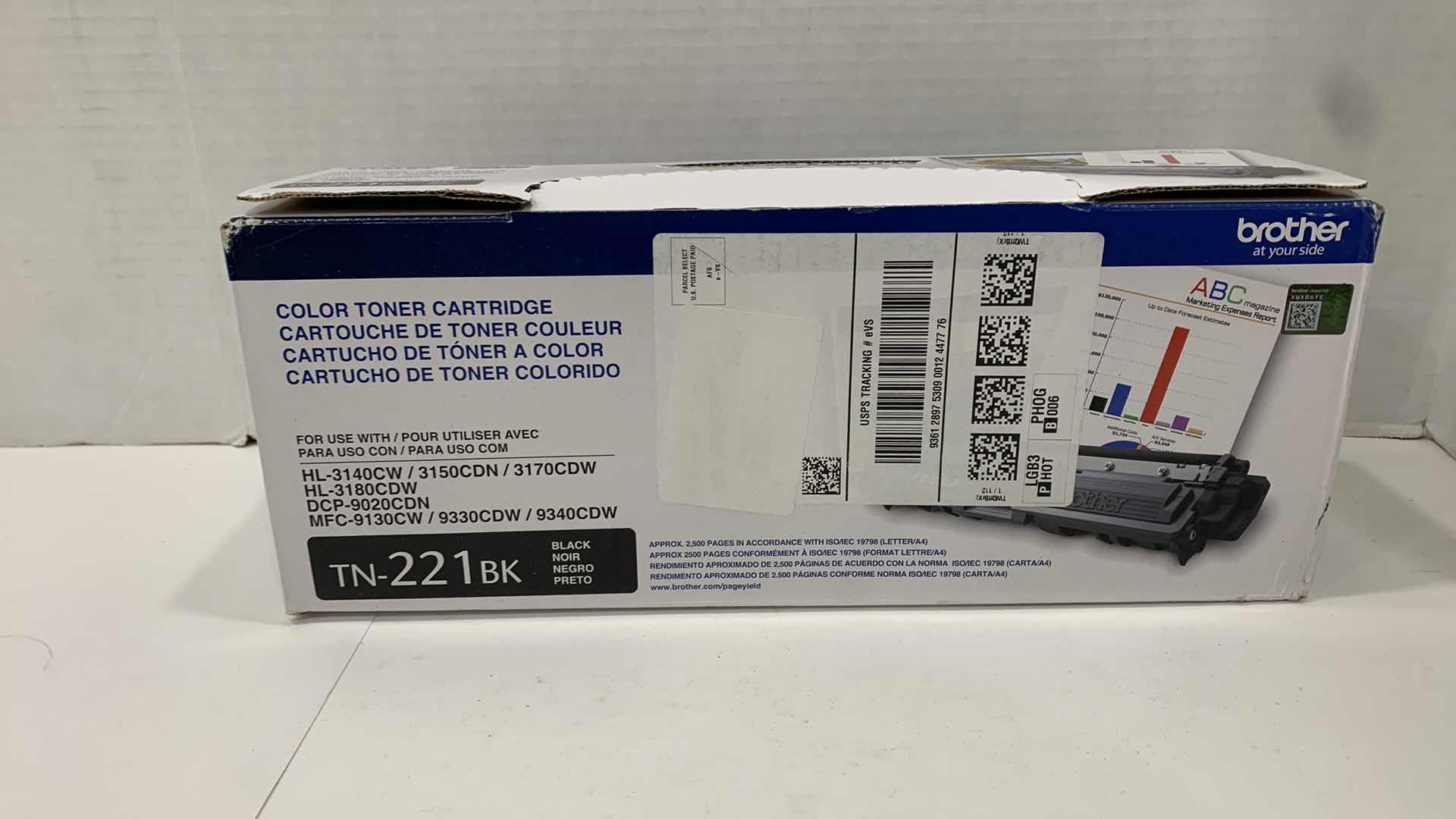 Photo 1 of BROTHER COLOR TONER CARTRIDGE TN-221 BK