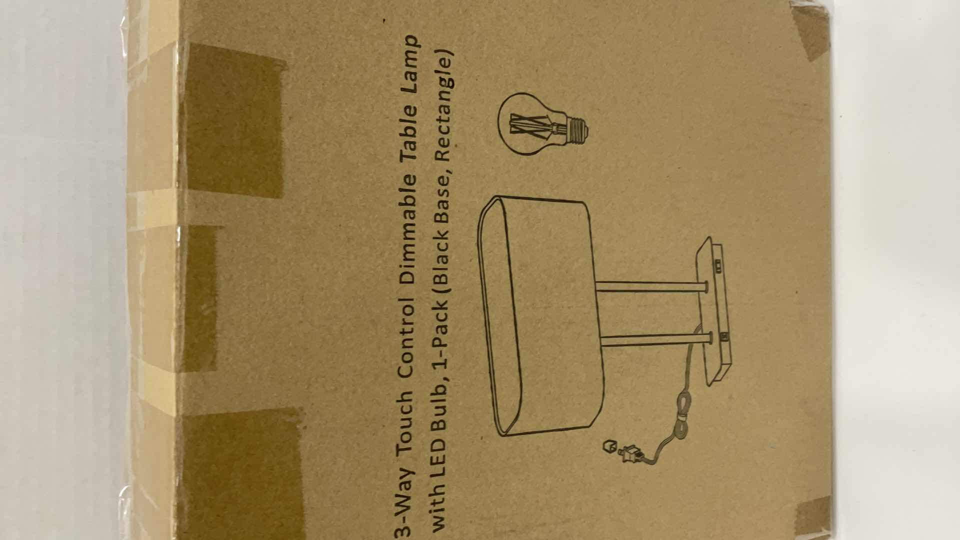 Photo 1 of 3 WAY TOUCH CONTROL DIMMABLE TABLE LAMP WITH LED BULB