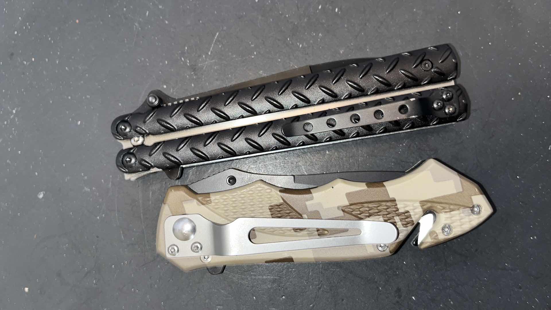 Photo 1 of KNIVES, SET OF 2- 1 FIRE DEPARTMENT