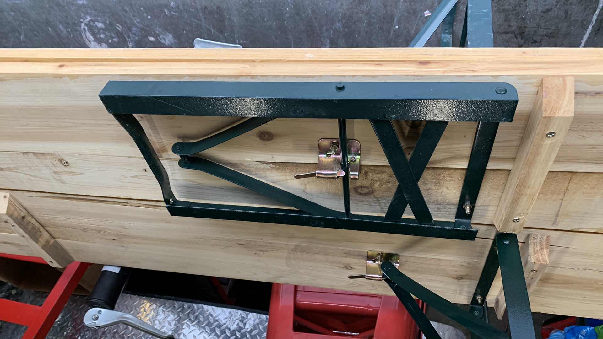 Photo 1 of 3 PIECE PORTABLE FOLDING PICNIC BEER TABLE WITH BENCHES  85” X 19” H 30” MADE OF FIR WOOD FACTORY SEALED