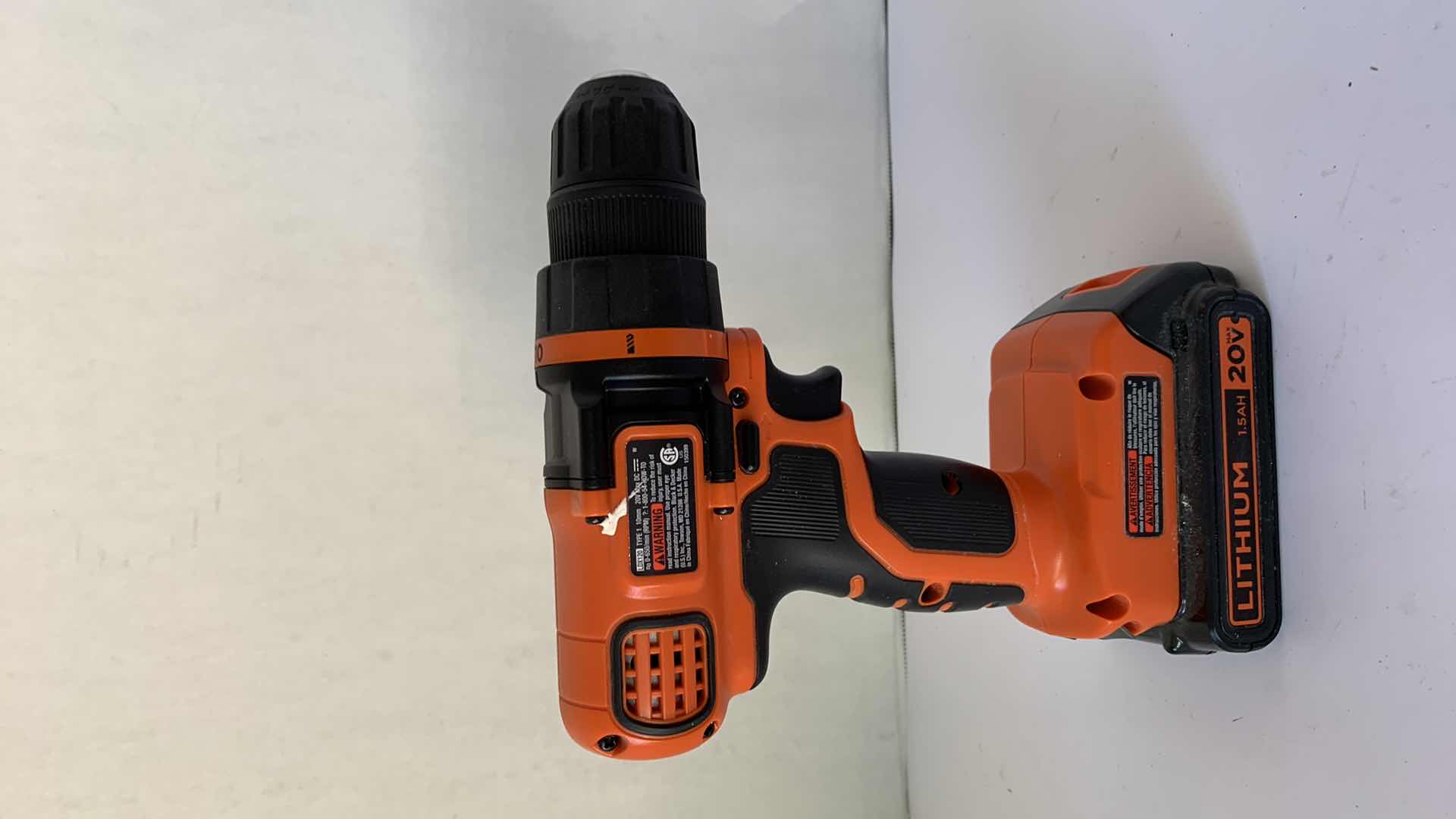 Photo 1 of BLACK AND DECKER ELECTRIC DRILL WITH BATTERY