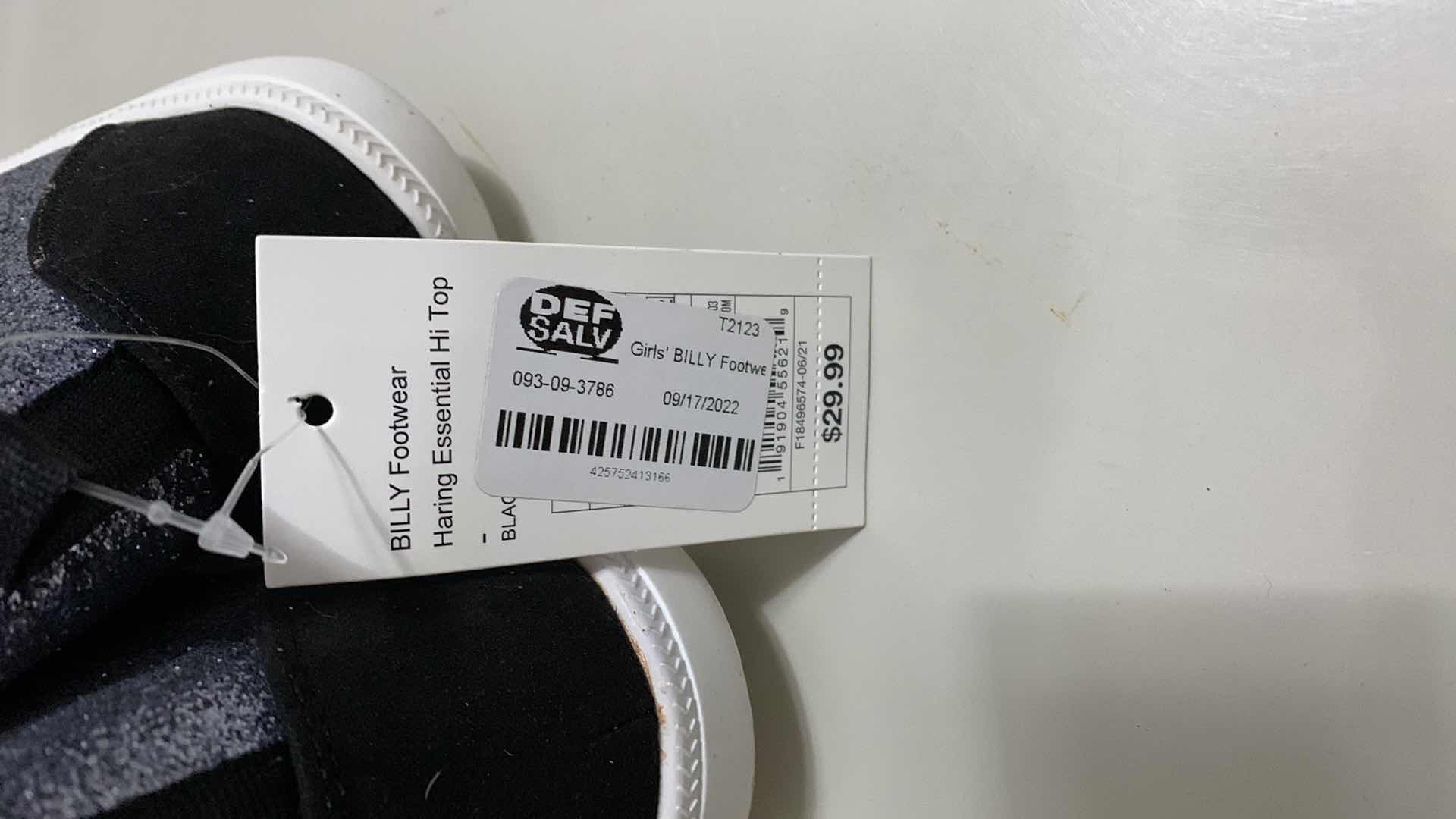 Photo 1 of GIRLS BILLY HARING ESSENTIAL HI TOP SNEAKERS SIZE 4