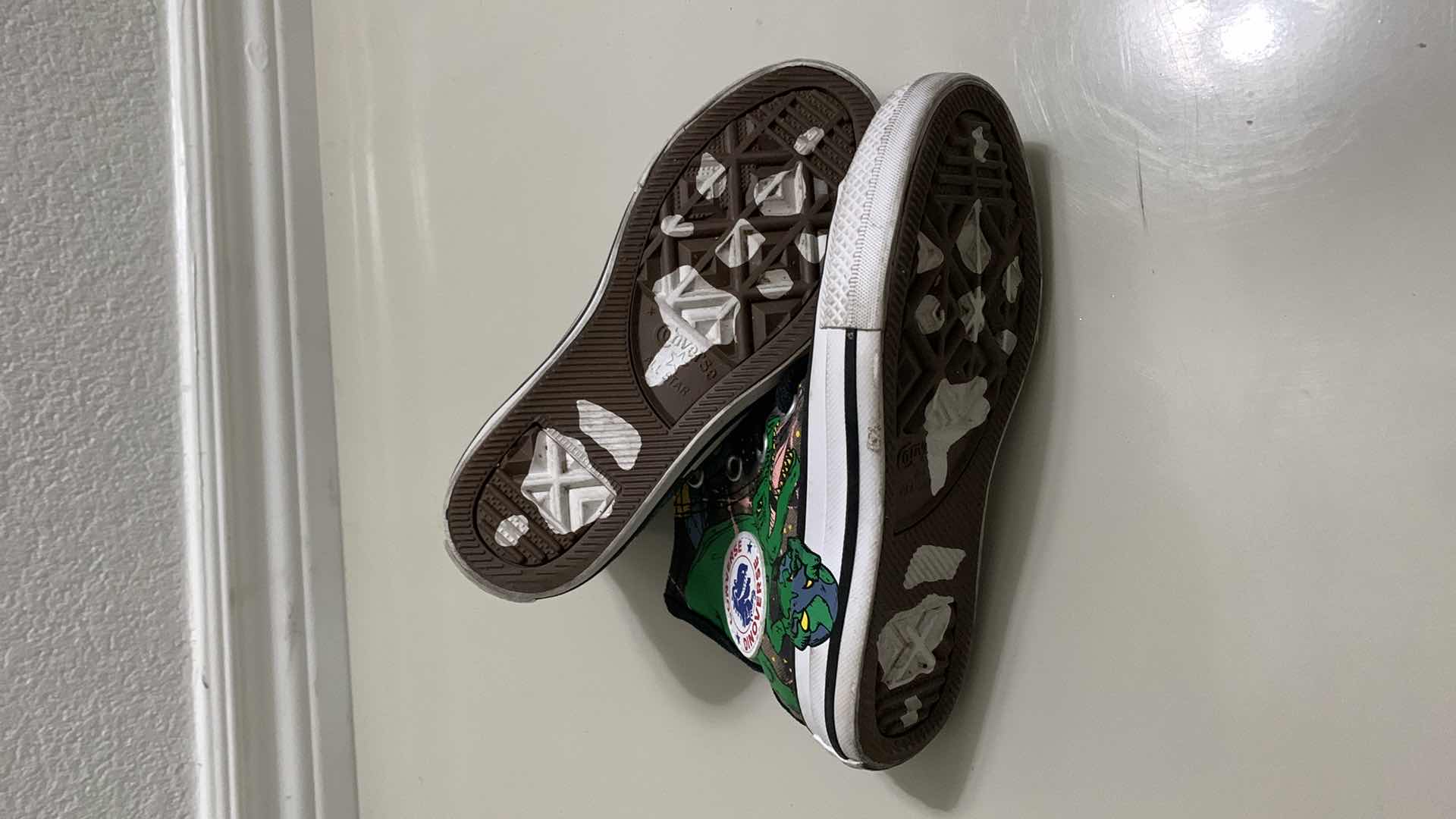 Photo 1 of CONVERSE DINOVERSE KIDS HI TOPS SIZE 11