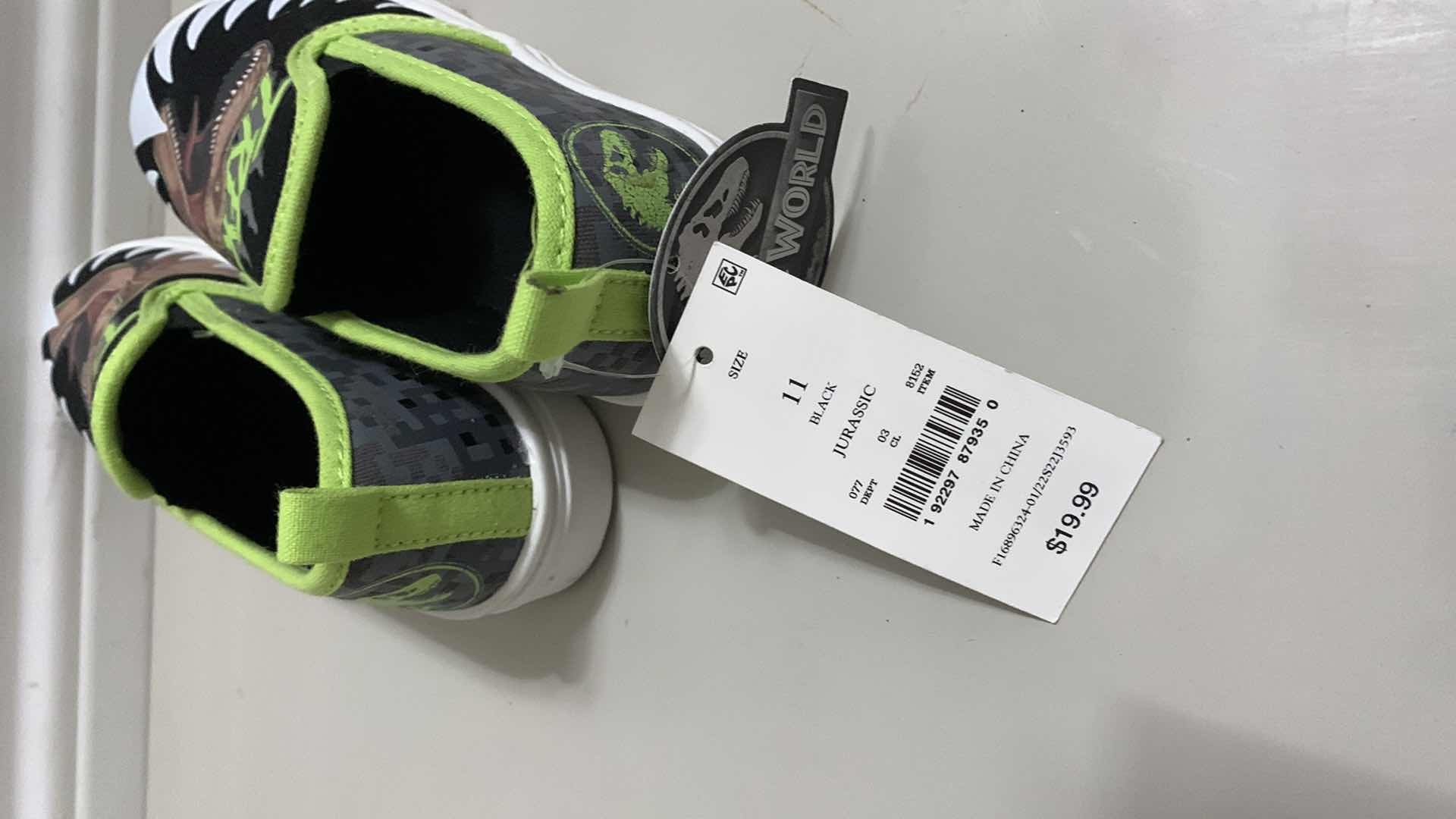 Photo 1 of KIDS JURASSIC T.REX SNEAKERS SIZE 11