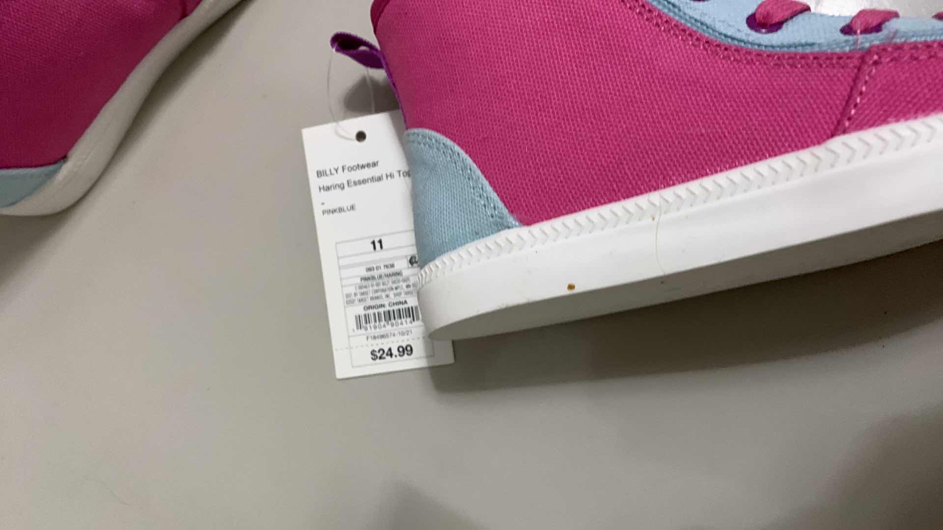 Photo 1 of GIRLS ZIPPERED HI TOPS SIZE 11