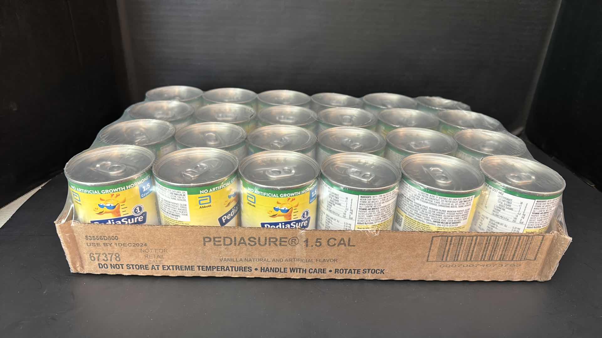 Photo 1 of PEDIASURE VANILLA STANDARD TUBE FEEDING FORMULA 24  X 8 OUNCE CANS