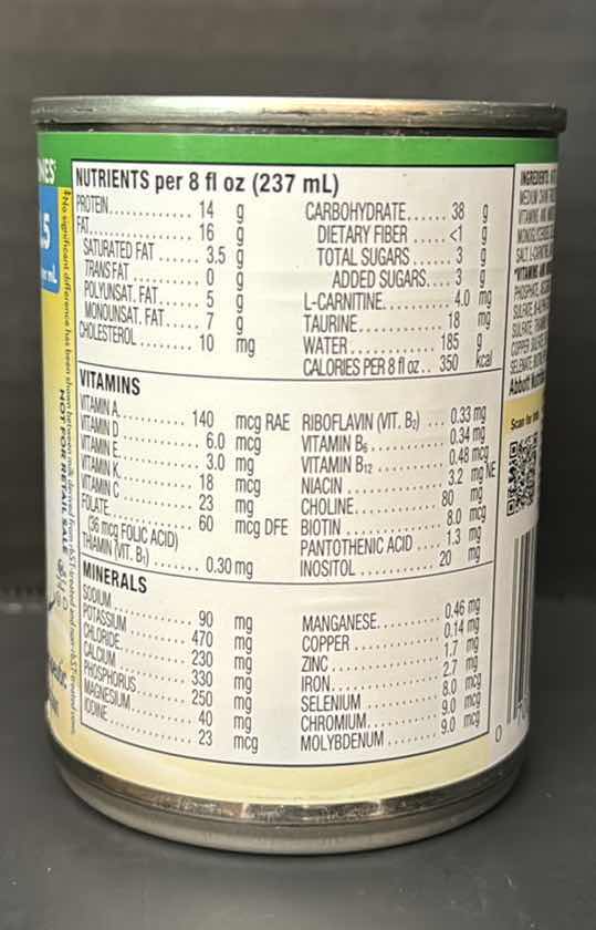 Photo 1 of PEDIASURE VANILLA STANDARD TUBE FEEDING FORMULA 24  X 8 OUNCE CANS