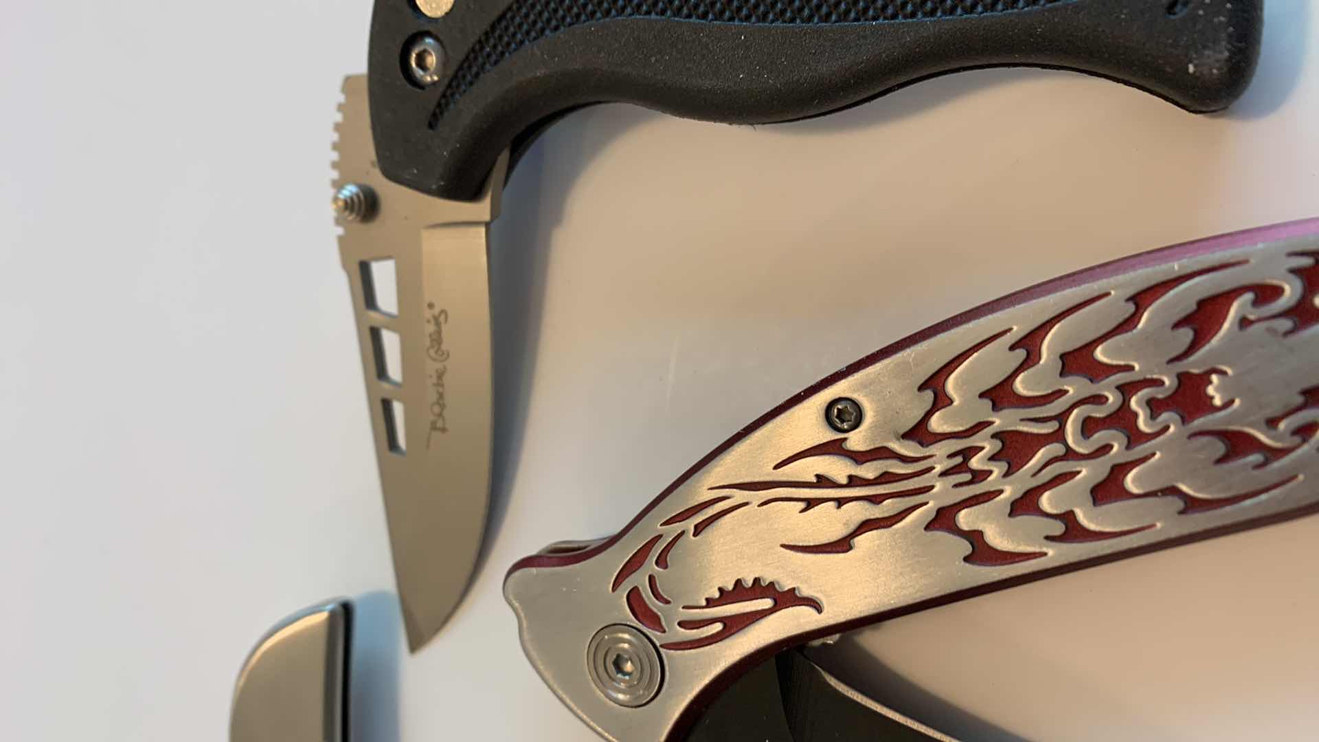 Photo 1 of SET OF THREE KNIVES BLACKIE COLLINS