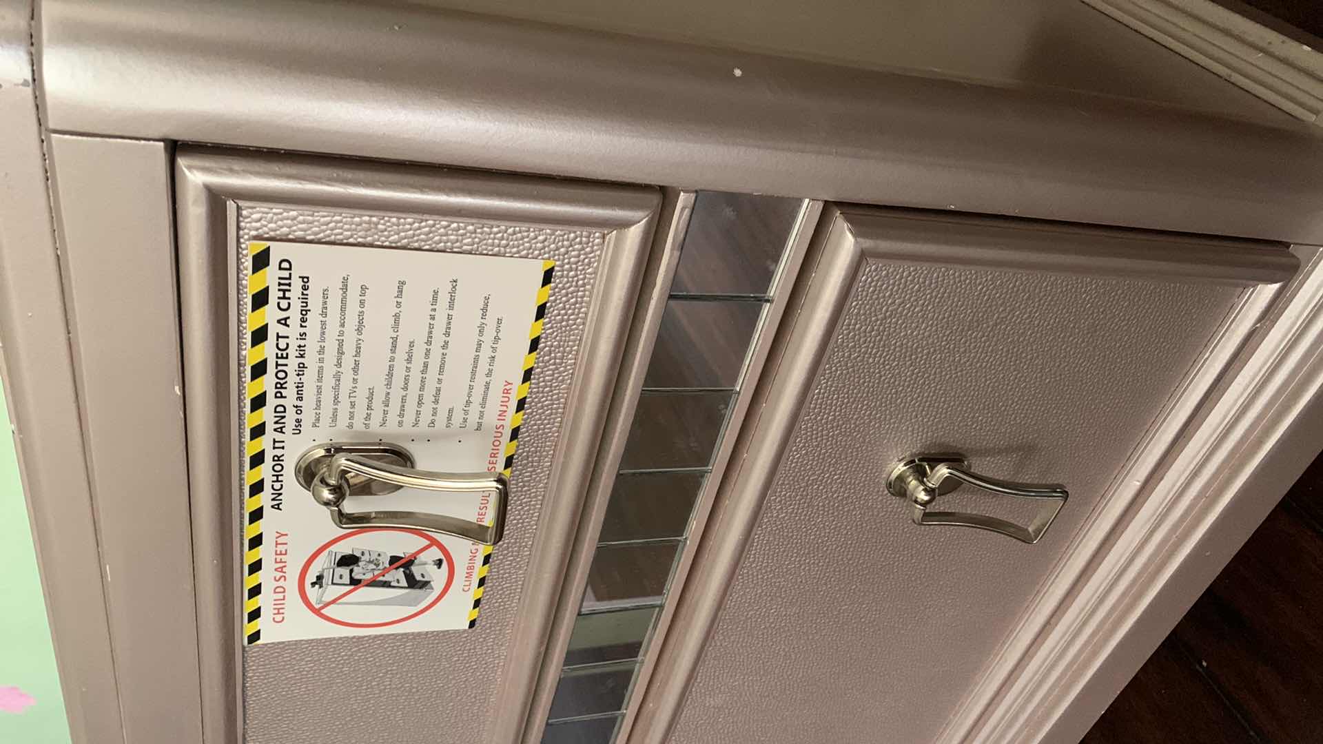 Photo 1 of FURNITURE OF AMERICA ARISTON ROSE GOLD NIGHT STAND 26” X 17” H 28”