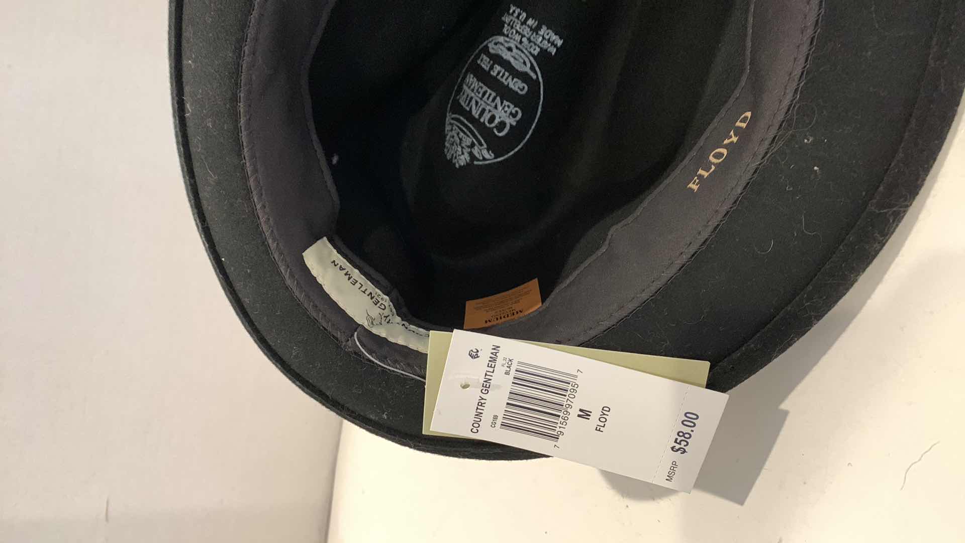 Photo 1 of COUNTRY GENTLEMAN “FLOYD” HAT