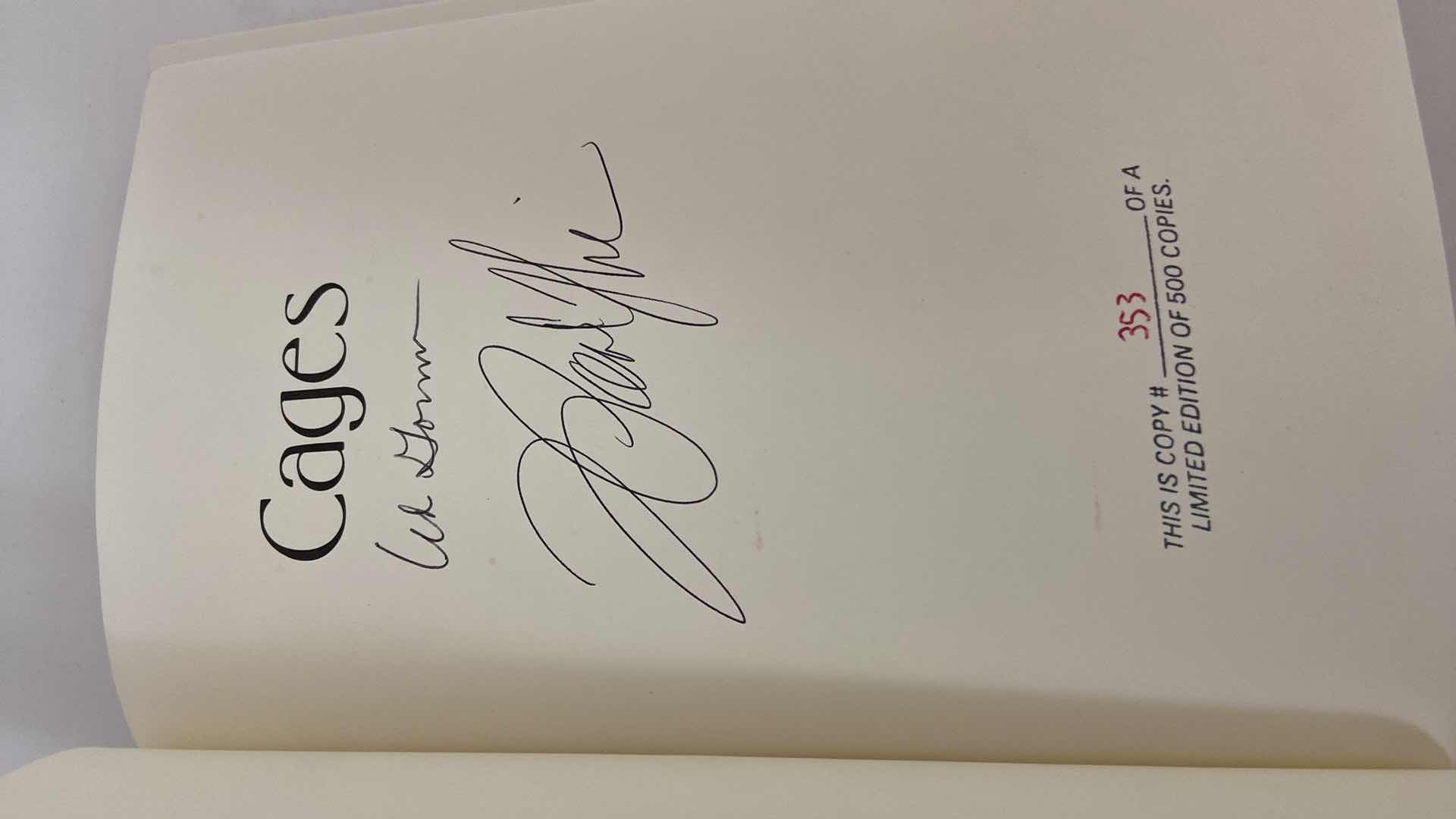 Photo 1 of CAGES SIGNED BY ED GORMAN AND F PAUL WILSON