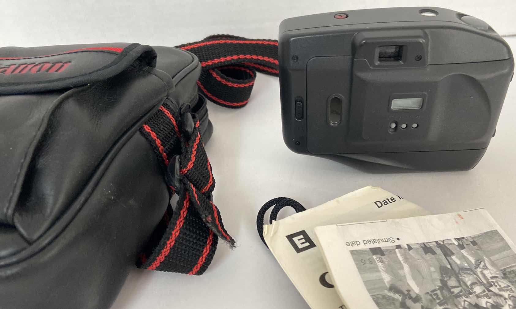 Photo 1 of CANON SKETCHBOOK 35MM F4.5 POINT AND SHOOT FILM CAMERA WITH BAG