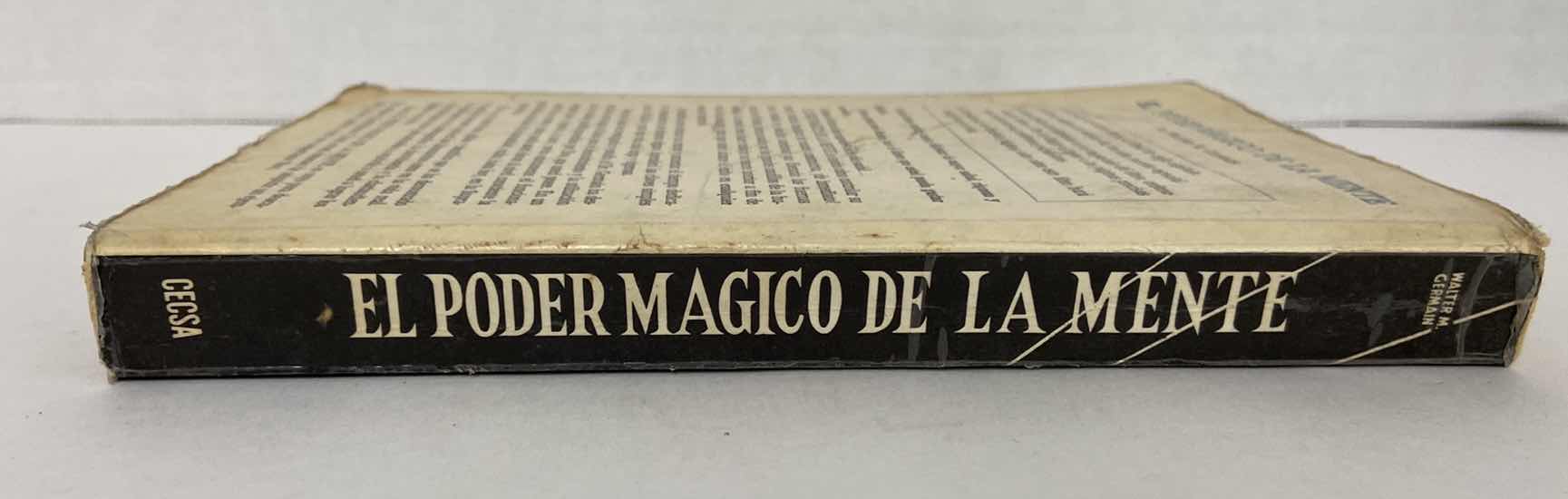 Photo 1 of EL PODER MAGICO DE LA MENTE WALTER M. GERMAIN 1965 PAPERBACK CB