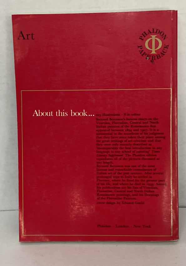 Photo 1 of BERENSON ITALIAN PAINTERS OF THE RENAISSANCE 2. FLORENTINE AND CENTRAL ITALIAN SCHOOLS