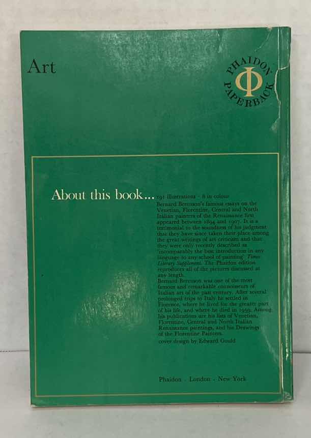 Photo 1 of BERENSON ITALIAN PAINTERS OF THE RENAISSANCE 1. VENETIAN AND NORTH ITALIAN SCHOOLS