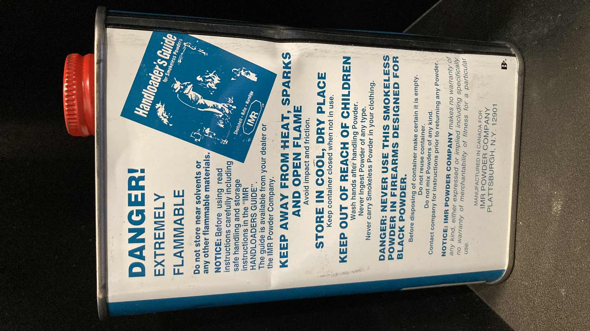 Photo 1 of IMR 4064 SMOKELESS POWER 1LB TIN (FULL)