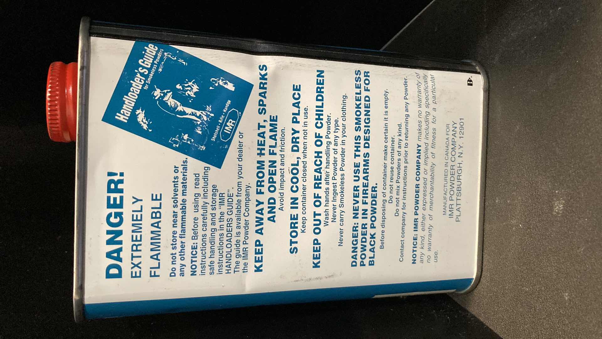 Photo 1 of IMR 4064 SMOKELESS POWER 1LB TIN (FULL)