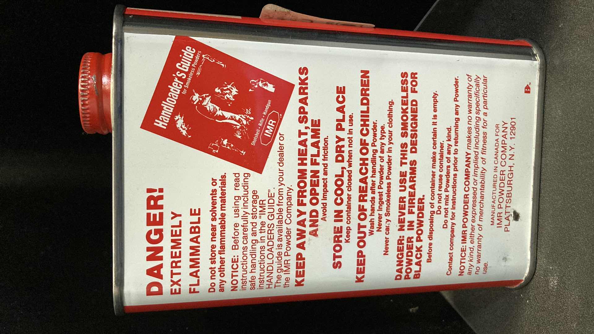 Photo 1 of IMR 3031 SMOKELESS POWER 1LB TIN (FULL)