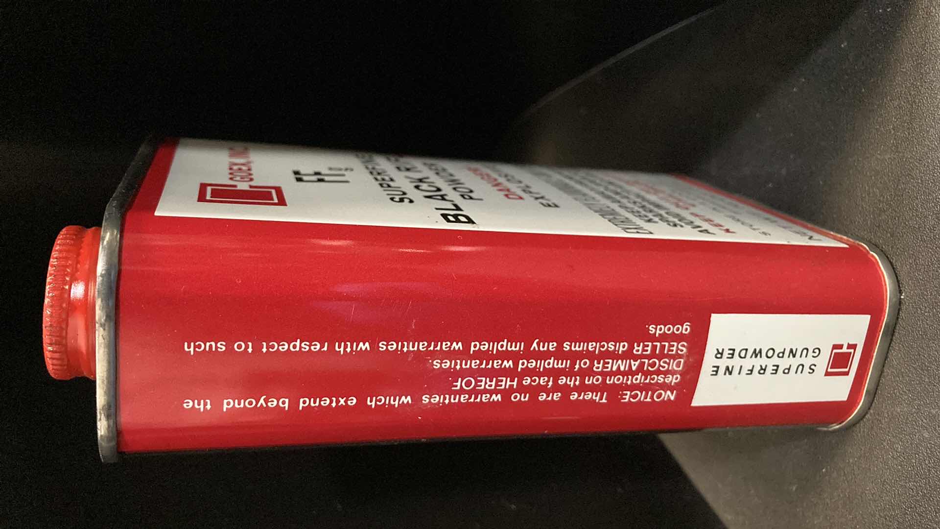 Photo 1 of GOEX INC FFg SUPER FINE BLACK RIFLE POWDER 16OZ ((FULL)