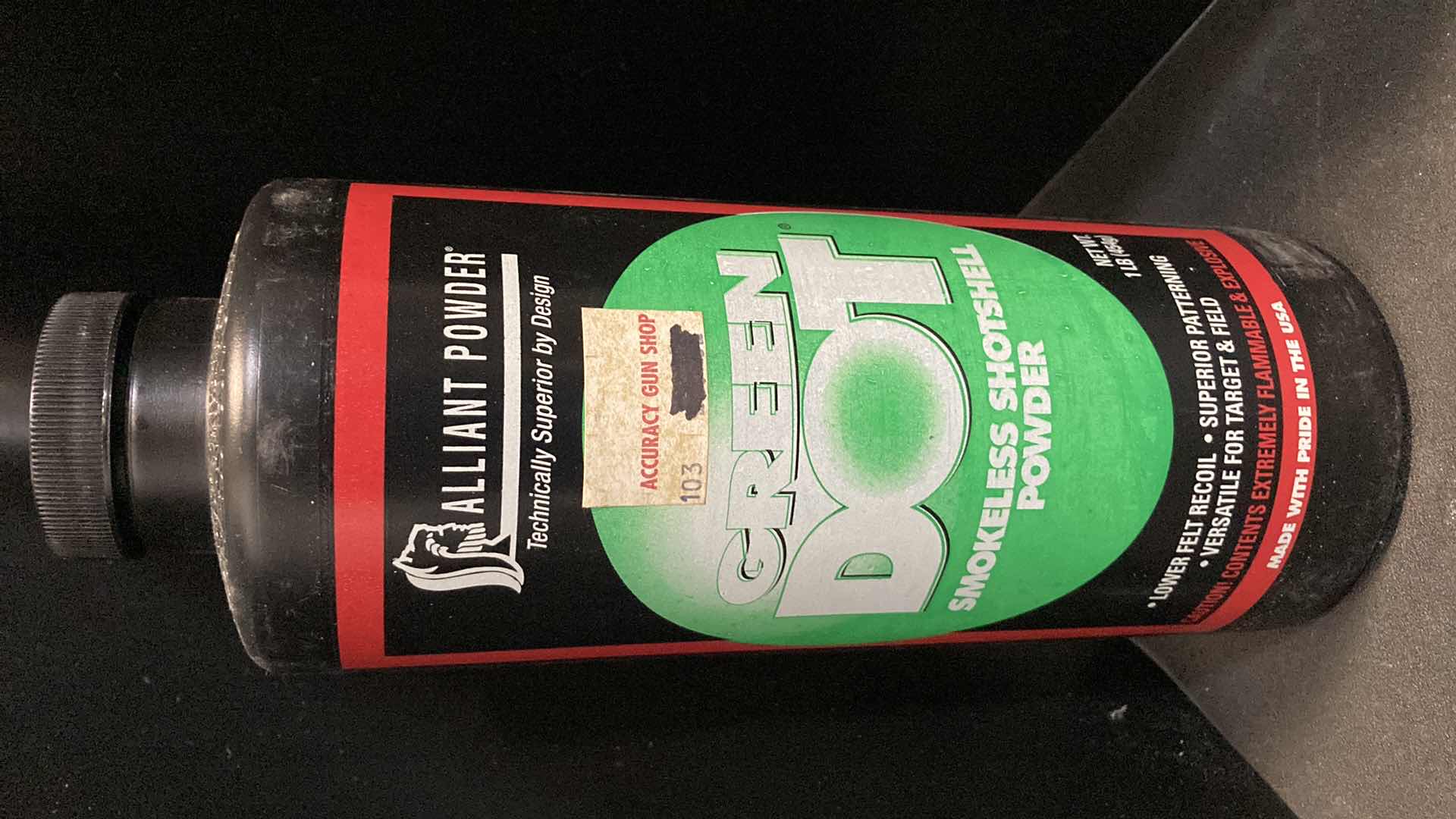 Photo 1 of NEW GREEN DOT SMOKELESS POWDER 1LB (FULL)