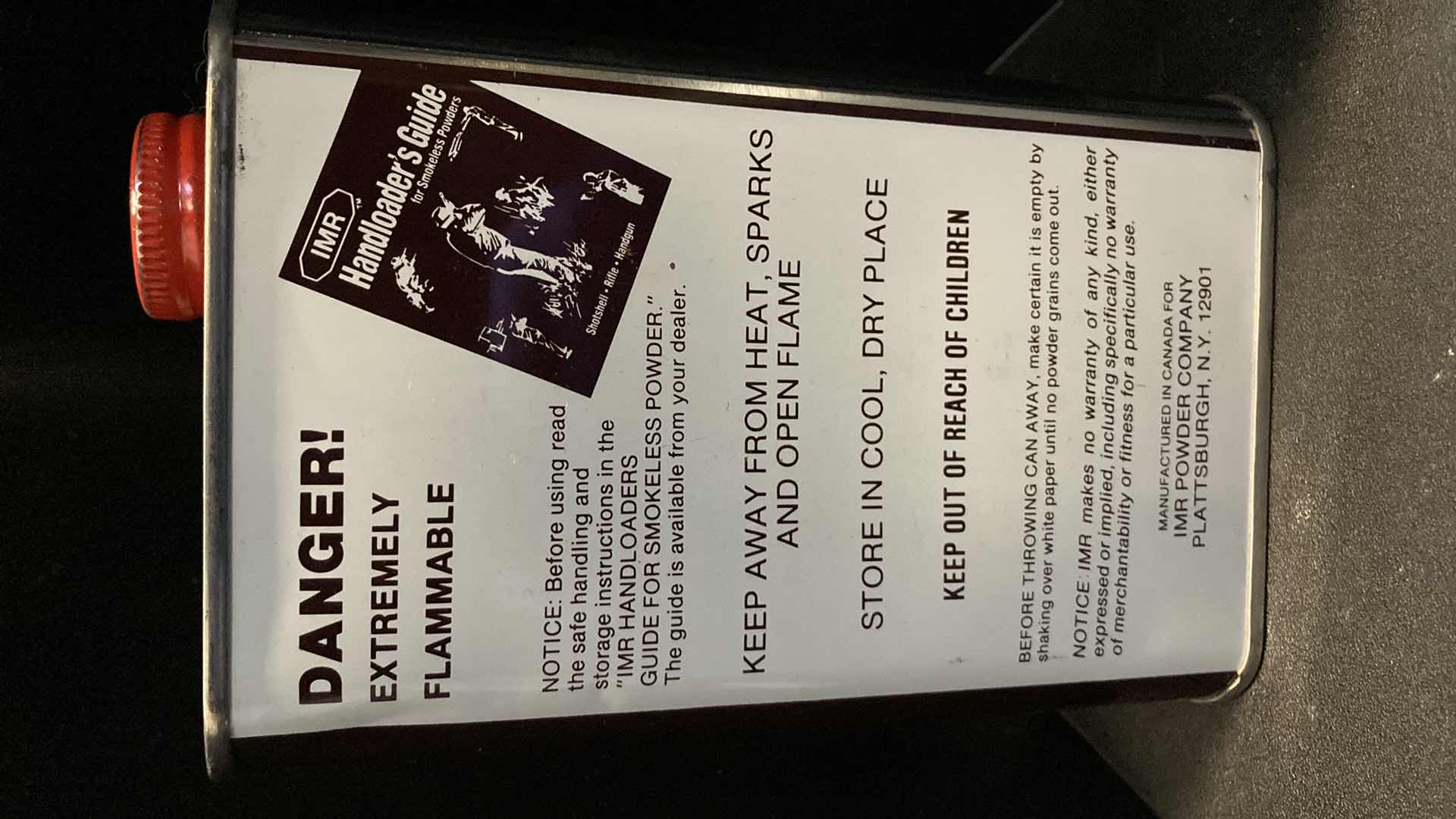 Photo 1 of IMR 4350 SMOKELESS POWER 1LB TIN (FULL)