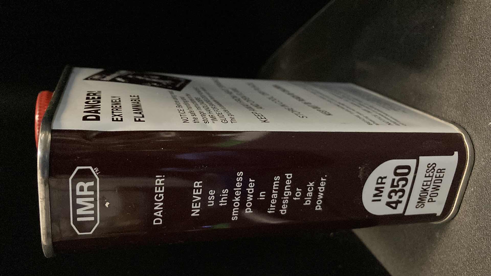 Photo 1 of IMR 4350 SMOKELESS POWER 1LB TIN (FULL)