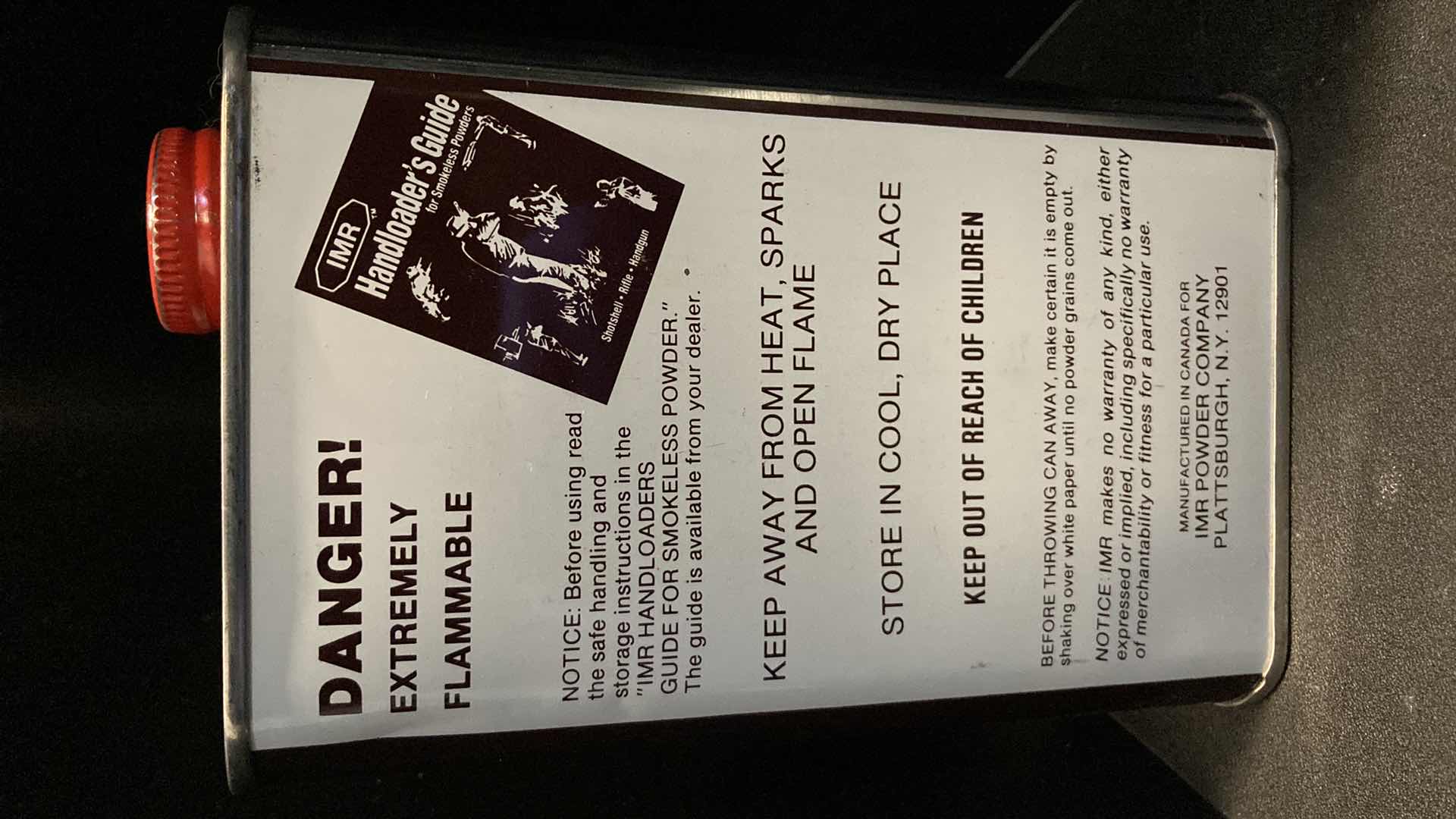 Photo 1 of IMR 4350 SMOKELESS POWER 1LB TIN (FULL)