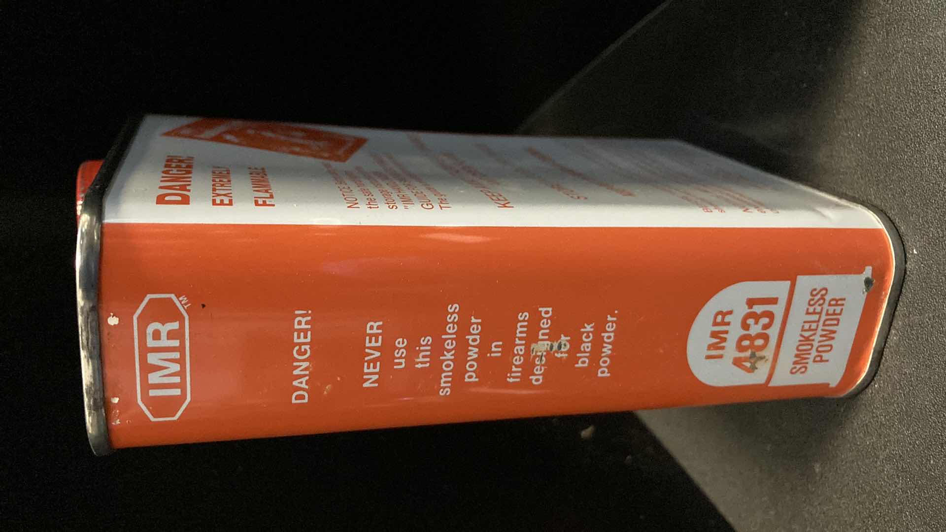 Photo 4 of IMR 4831 SMOKELESS POWER 1LB TIN (FULL)