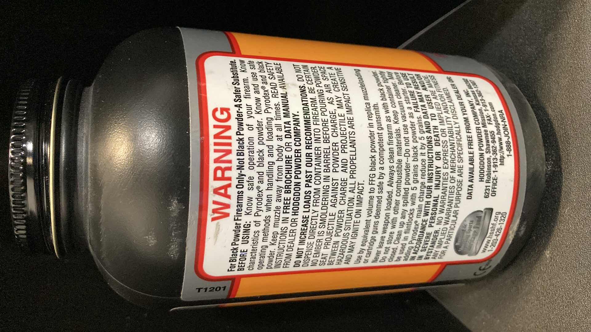 Photo 3 of HODGDON PYRODEX THE MUZZLELOADING PROPELLANT RS THE FFG EQUIVALENT 16OZ
