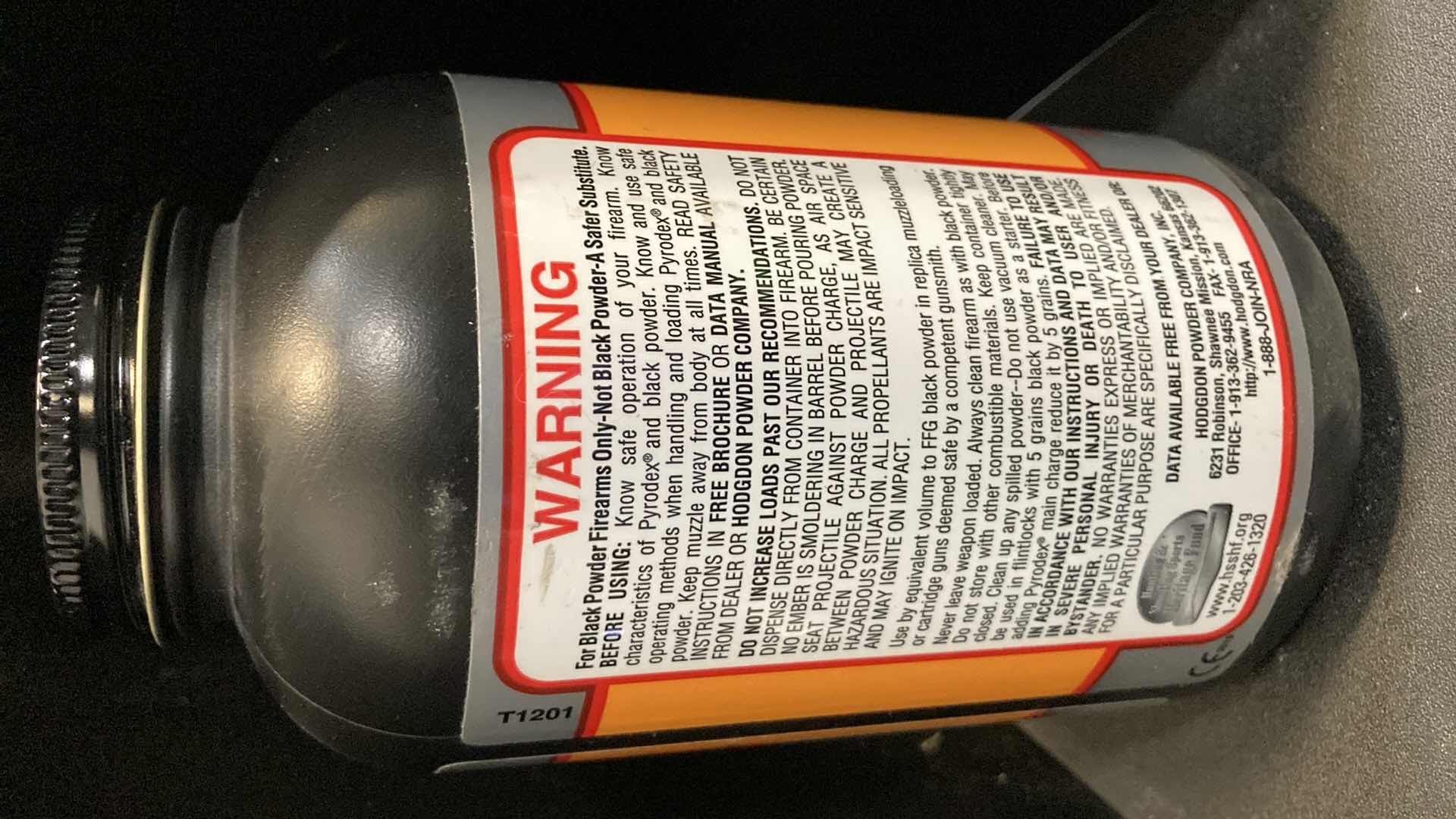 Photo 3 of HODGDON PYRODEX THE MUZZLELOADING PROPELLANT RS THE FFG EQUIVALENT 16OZ