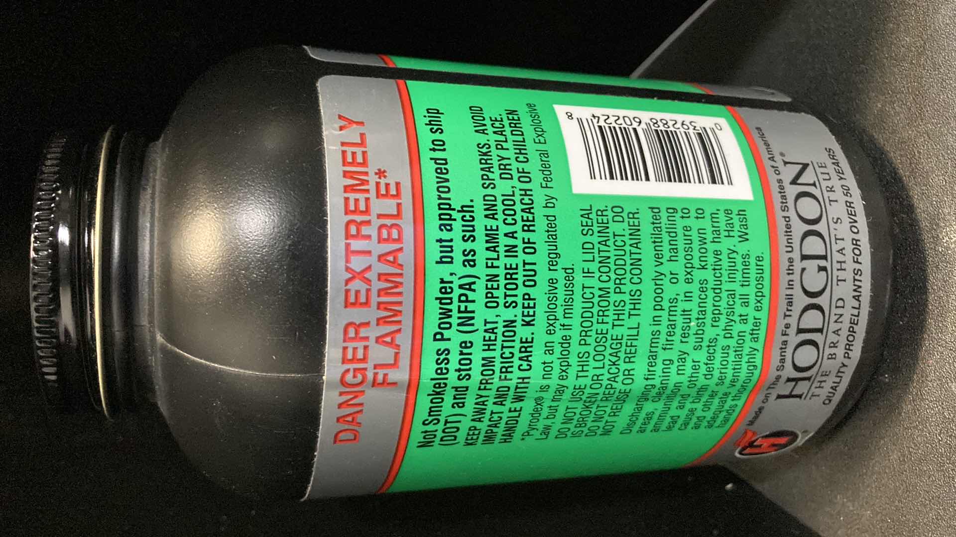 Photo 1 of HODGDON PYRODEX THE MUZZLELOADING PROPELLANT P THE FFFG EQUIVALENT 16OZ