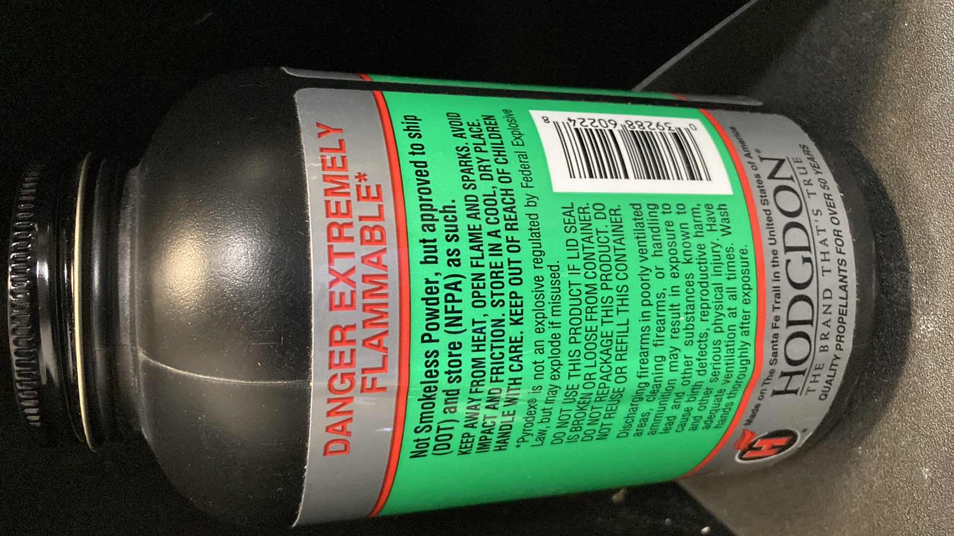 Photo 1 of HODGDON PYRODEX THE MUZZLELOADING PROPELLANT P THE FFFG EQUIVALENT 16OZ