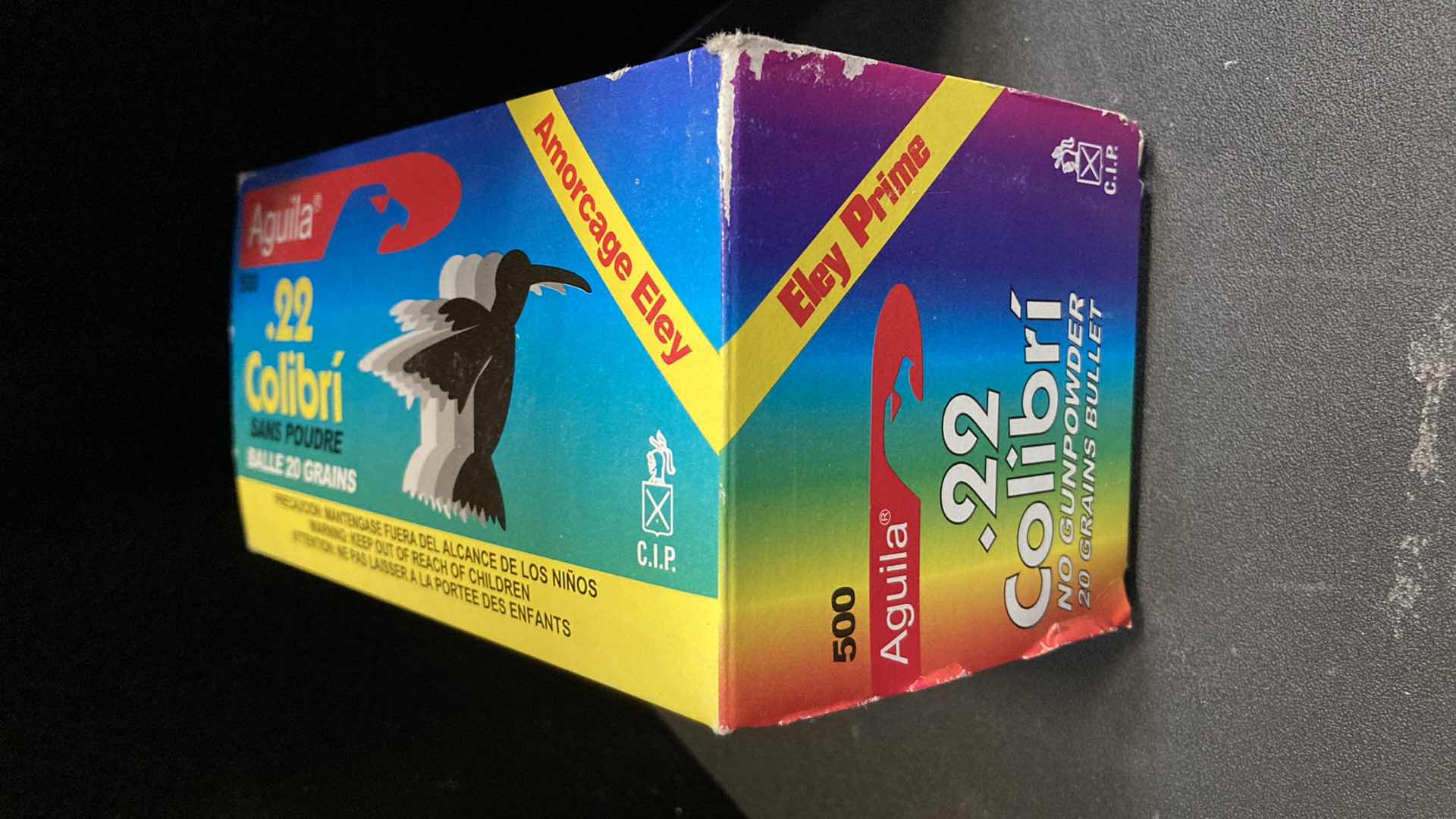 Photo 1 of NEW AGUILA 22CAL NO GUNPOWDER 20 GRAIN AMMO (500)