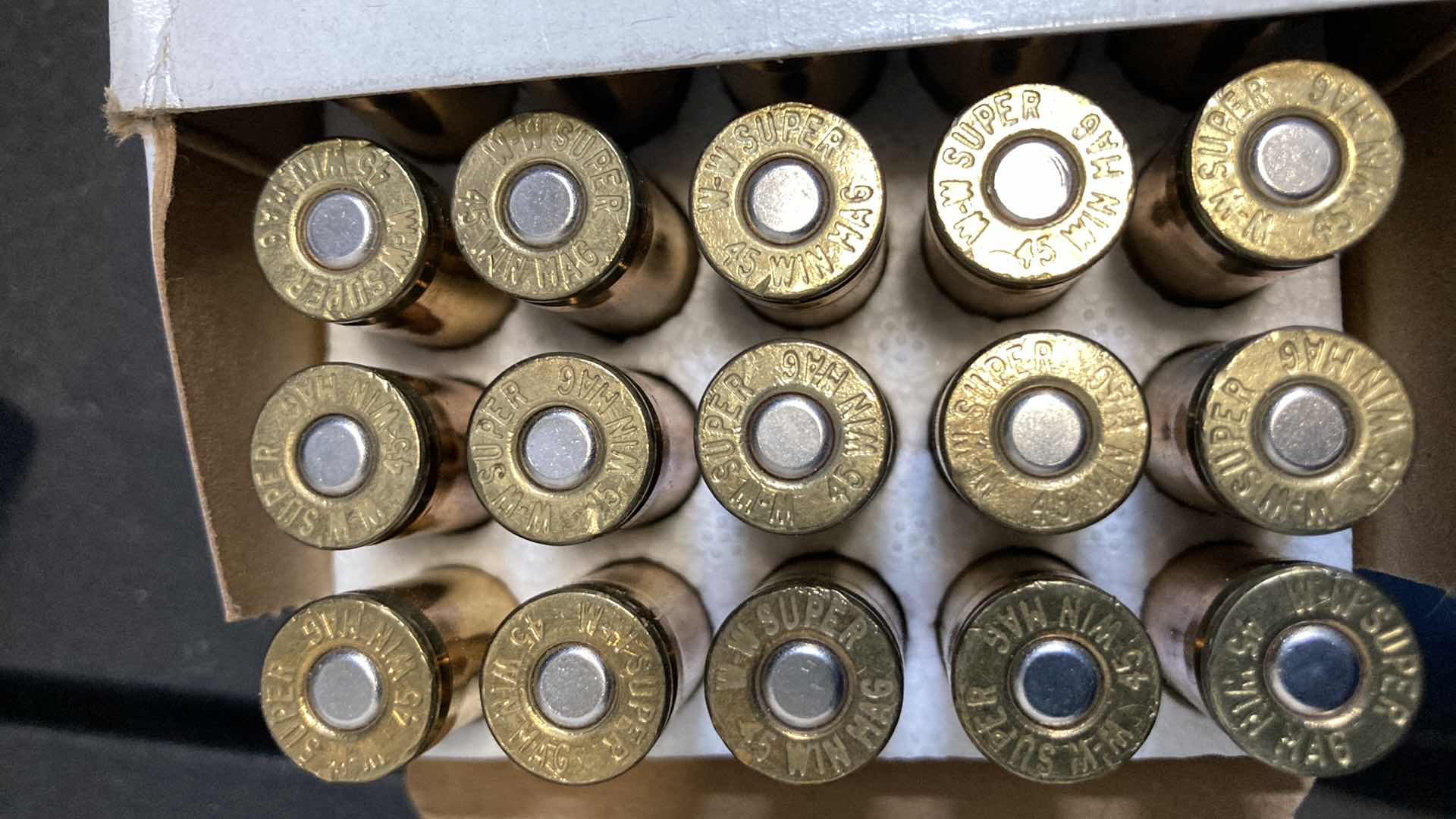Photo 1 of 45 WIN MAG 230 GRAIN JHP AMMO (50)