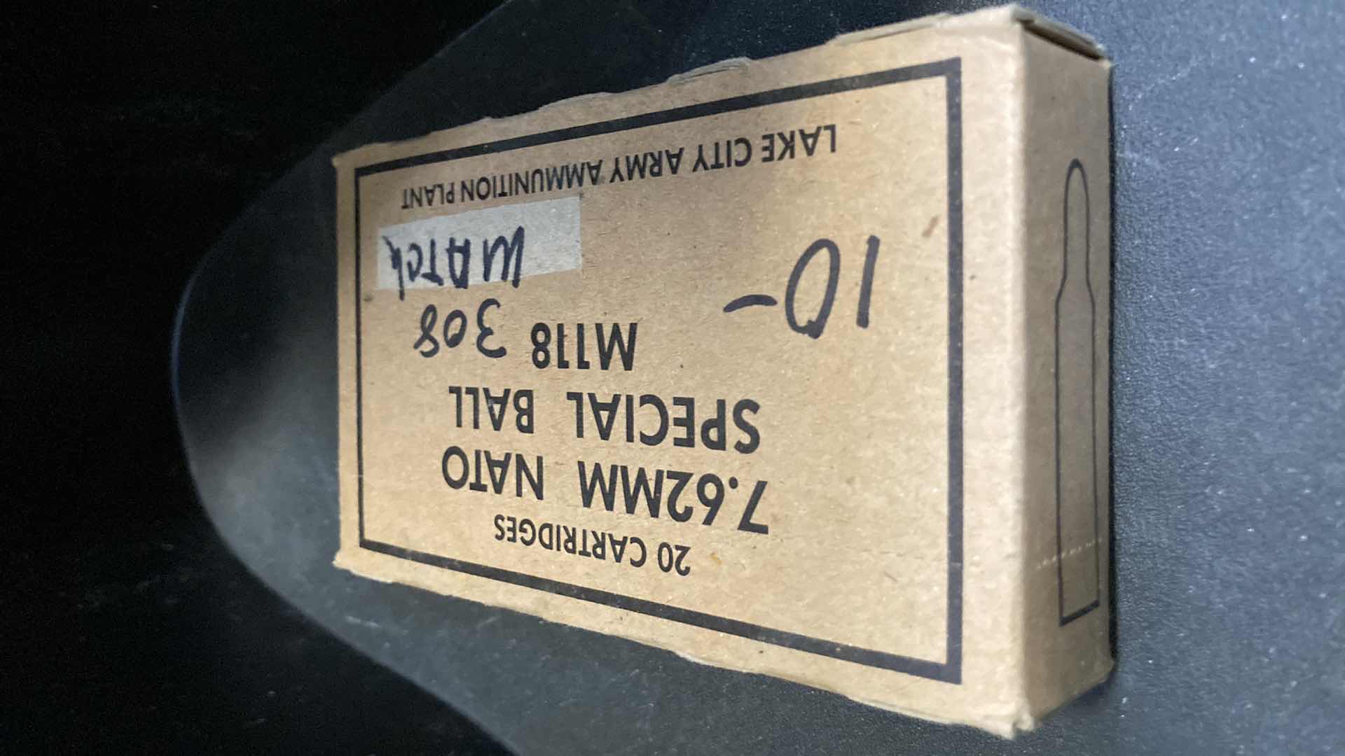 Photo 1 of LAKE CITY ARMY 7.62 NATO SPEC BALL M118 MATCH 308 AMMO (20)