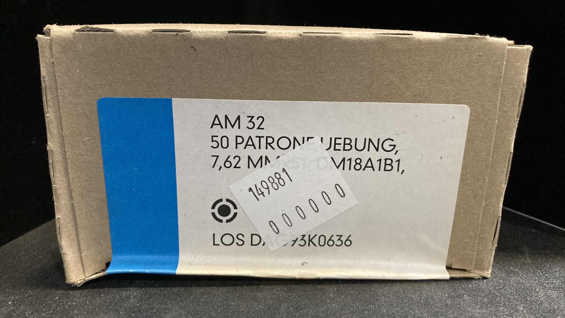 Photo 1 of AM 32 PATRONE,UEBUNG, 7.62MMx51, DM18A1B1 BLANKS (50)