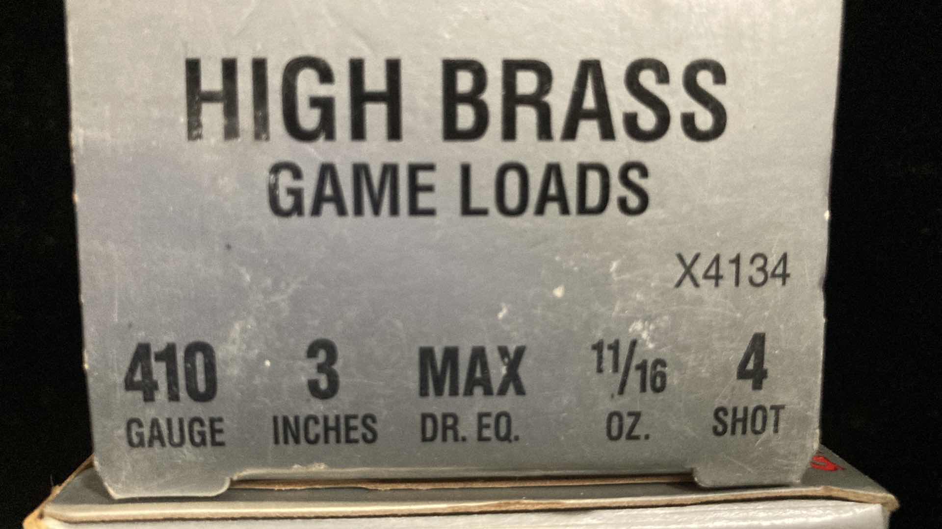 Photo 1 of WINCHESTER 410 GAUGE HIGH BRASS GAME LOAD AMMO (50)