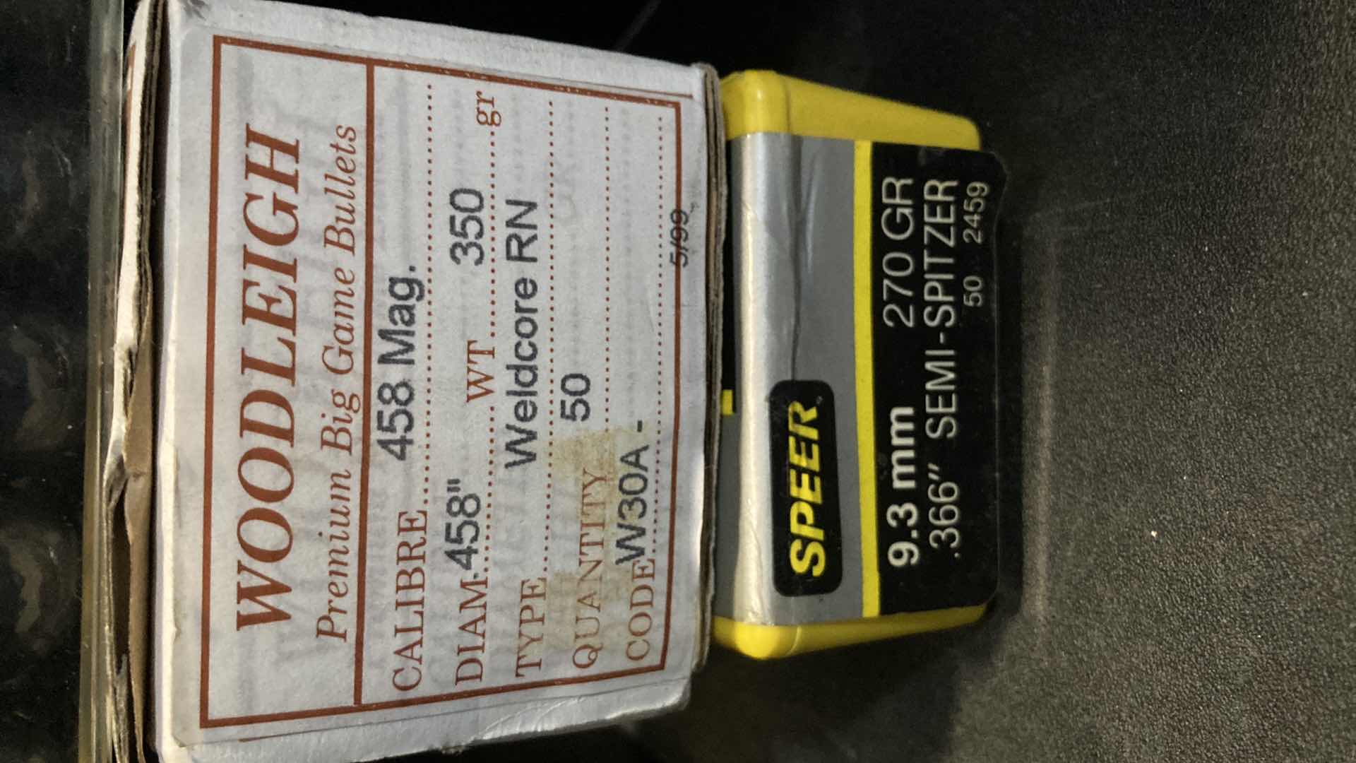 Photo 2 of 9.3MM & 458 MAG BULLETS W 50 CAL LEAD BALLS (APPROX 70)