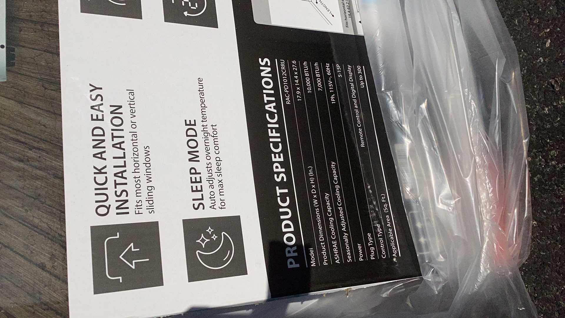 Photo 1 of NEW TOSHIBA PORTABLE AIR CONDITIONER RAC-PD1012CRRU 