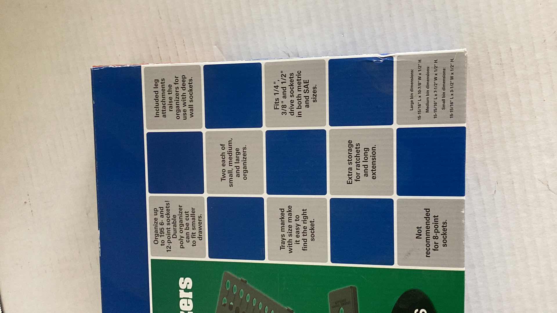 Photo 1 of SIX PIECE SOCKET DRAWER ORGANIZER