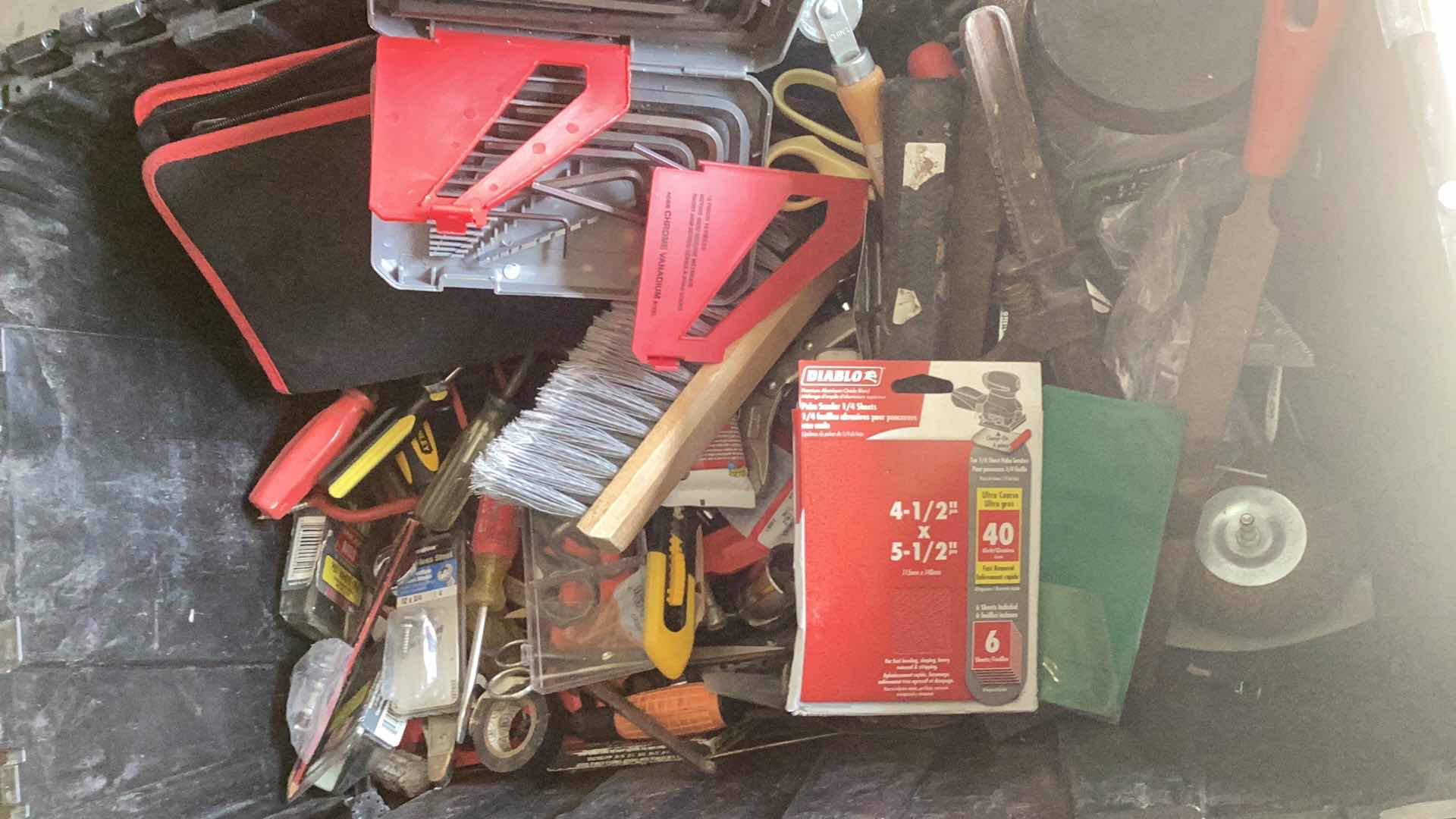 Photo 1 of CONTAINER WITH VARIOUS TOOLS AND FASTENERS