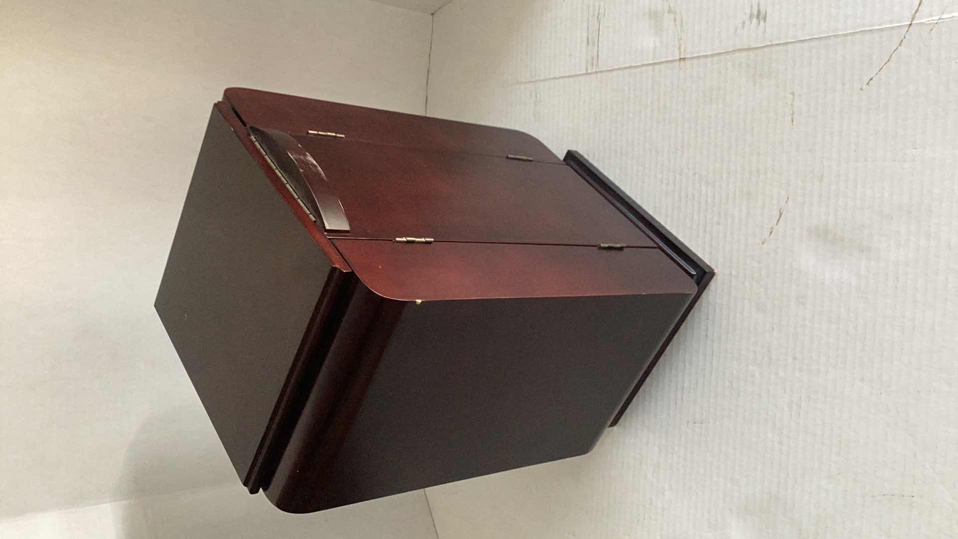 Photo 1 of LARGE WOODEN JEWELRY CASE 12” X H 17”