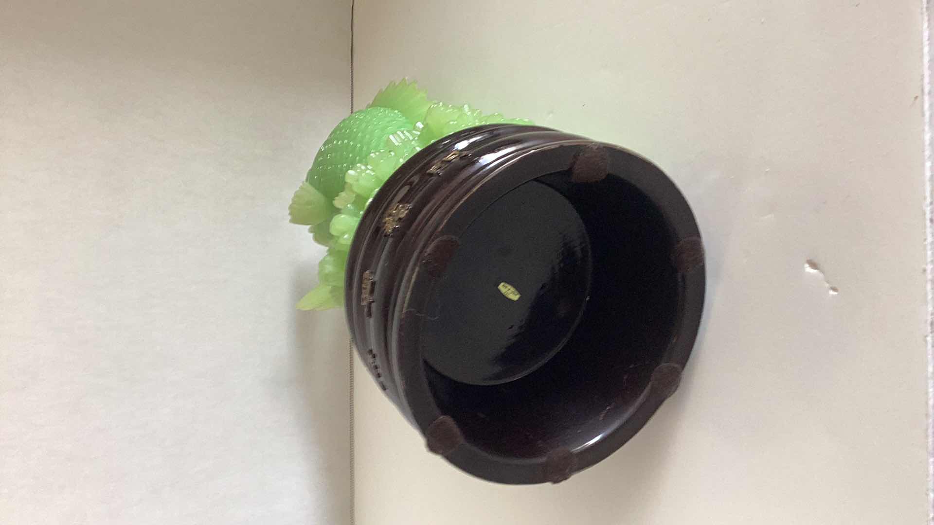 Photo 1 of JADE COLORED KOI STATUE 7” X H 14”