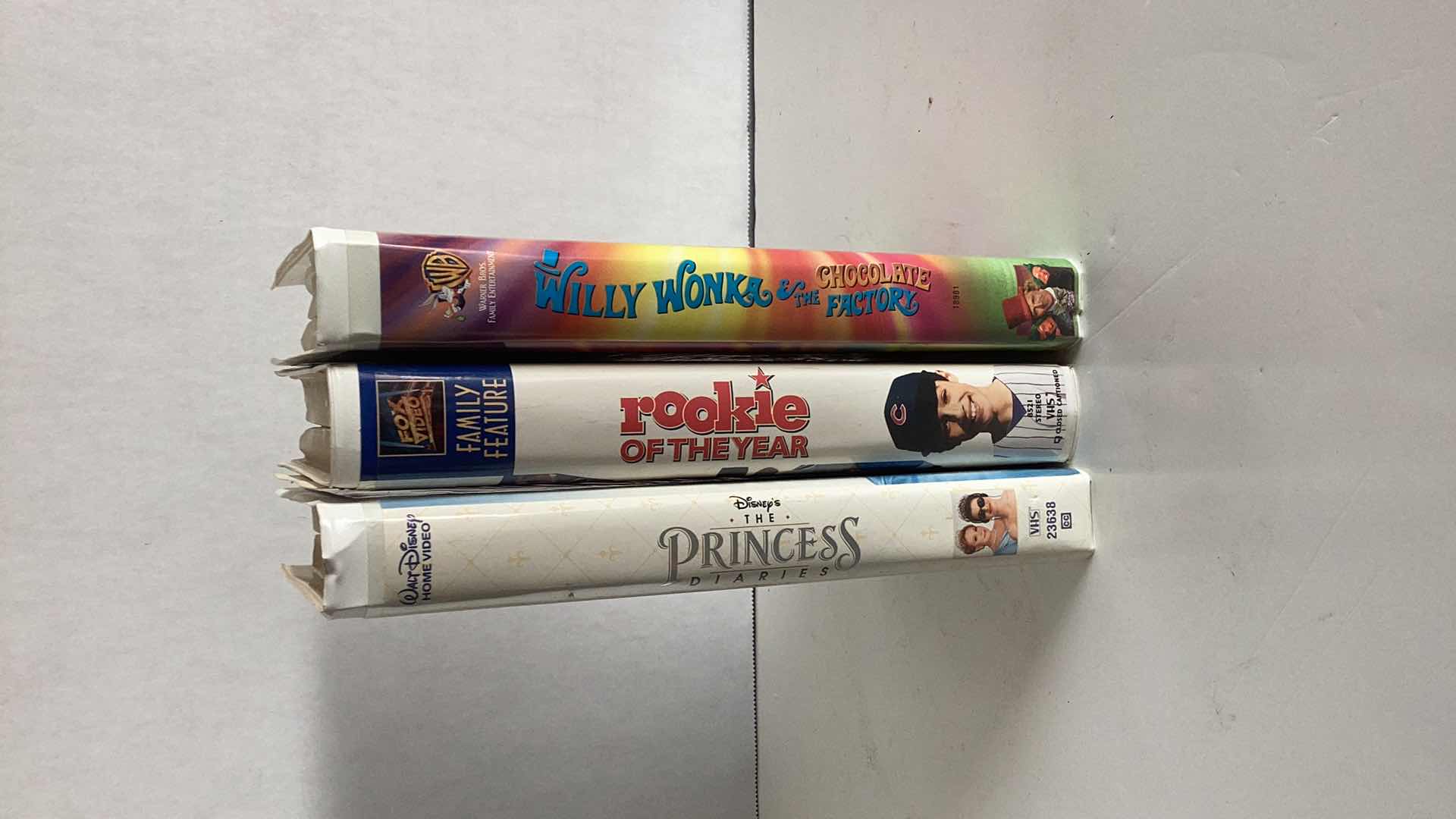 Photo 1 of THREE VINTAGE VHS TAPES