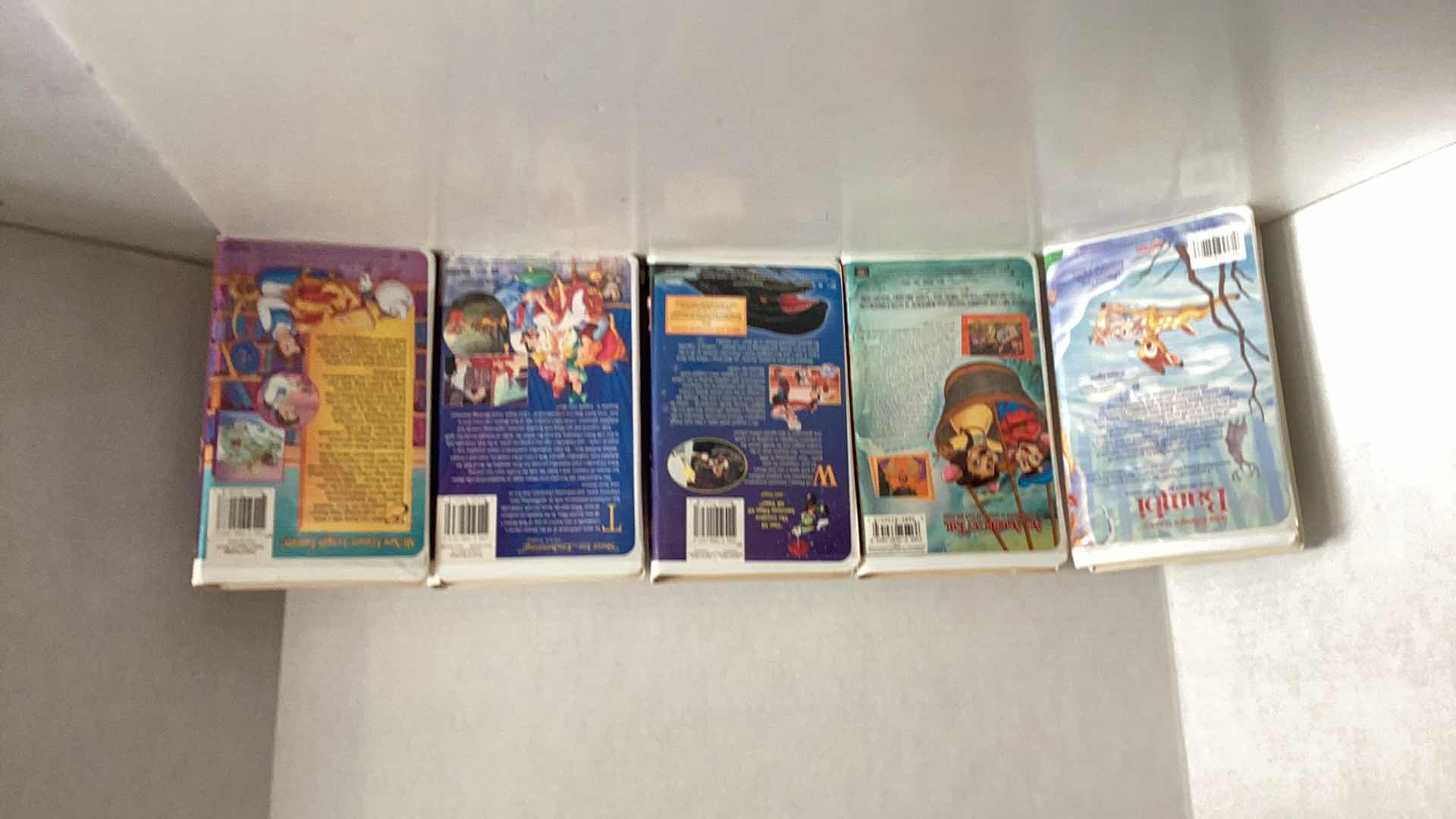 Photo 1 of FIVE DISNEY VHS MOVIES