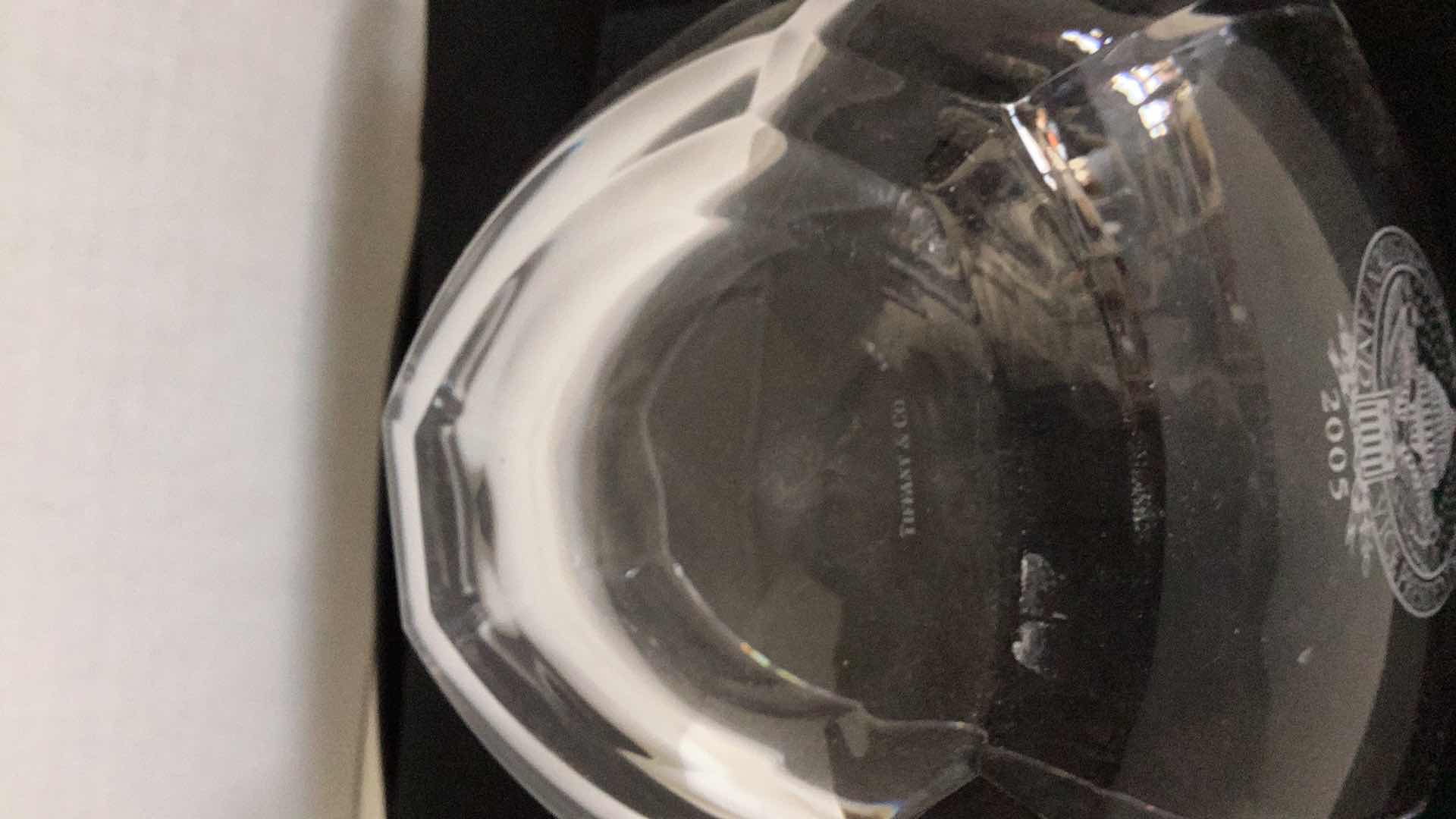 Photo 1 of "TIFFANY" GEORGE W. BUSH JR. INAUGURATION GLASS BOWL