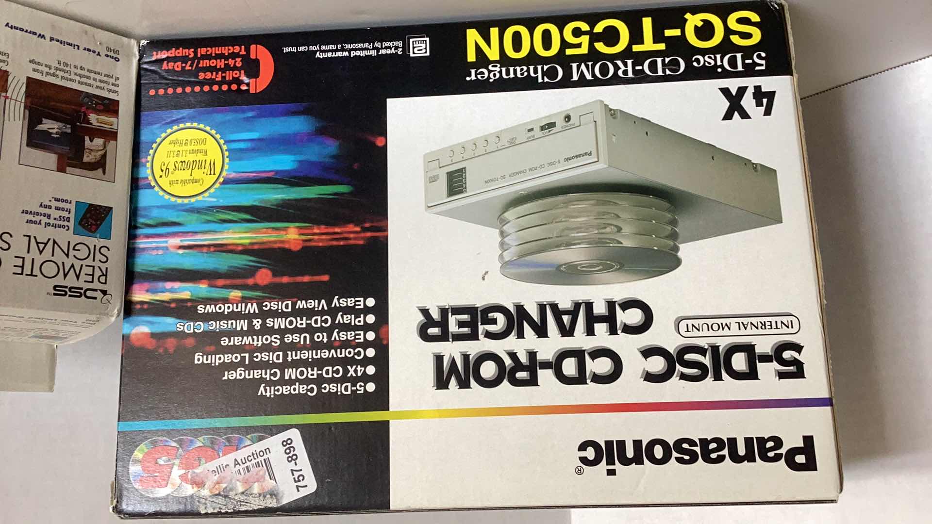 Photo 1 of DSS REMOTE CONTROL AND PANASONIC 5-DISC CHANGER