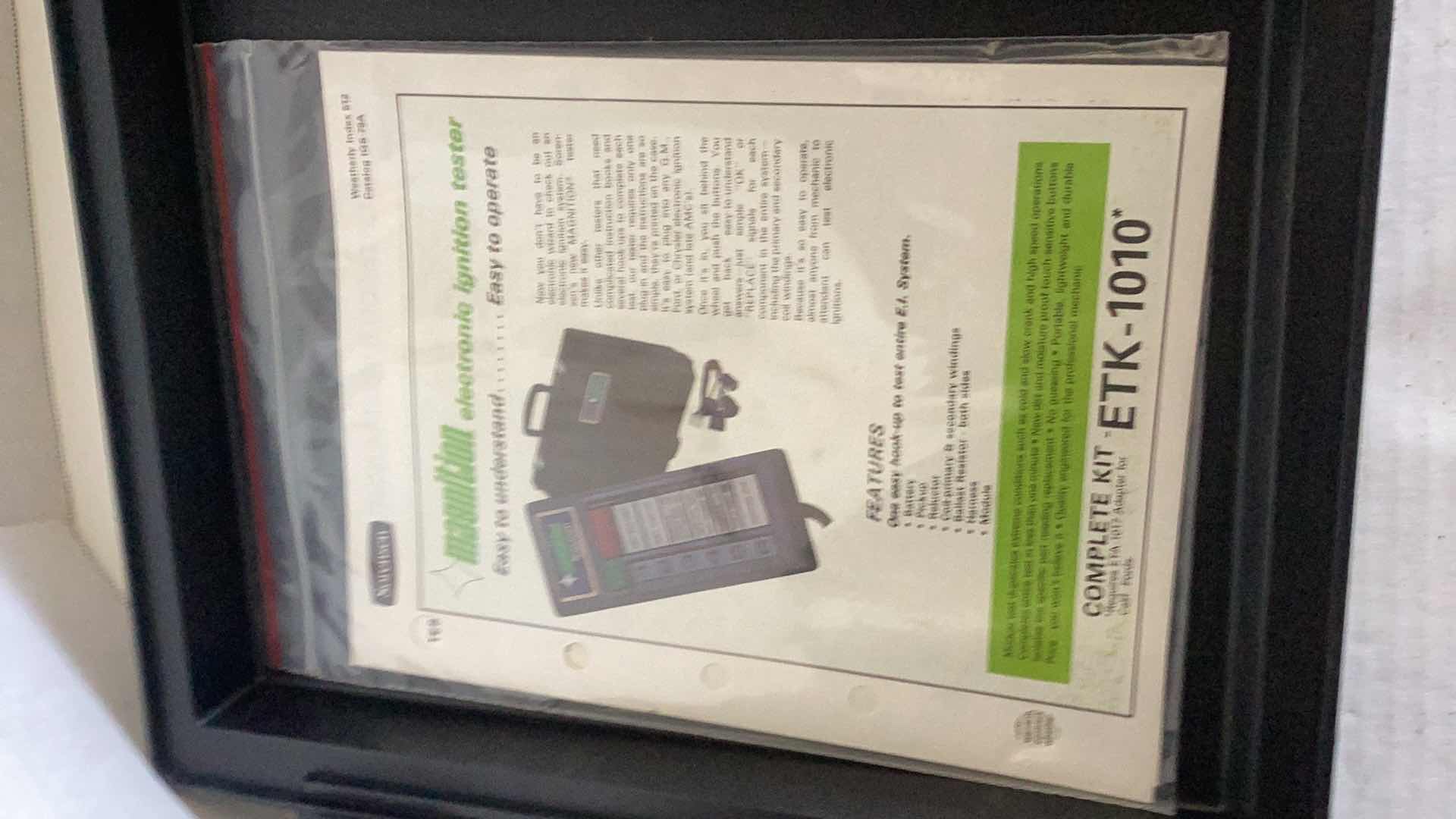 Photo 3 of SORENSON ELECTRONIC IGNITION TESTER